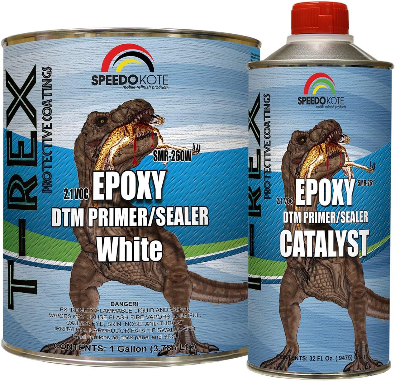 Epoxy Fast Dry 2.1 low voc DTM Primer & Sealer White Gallon Kit