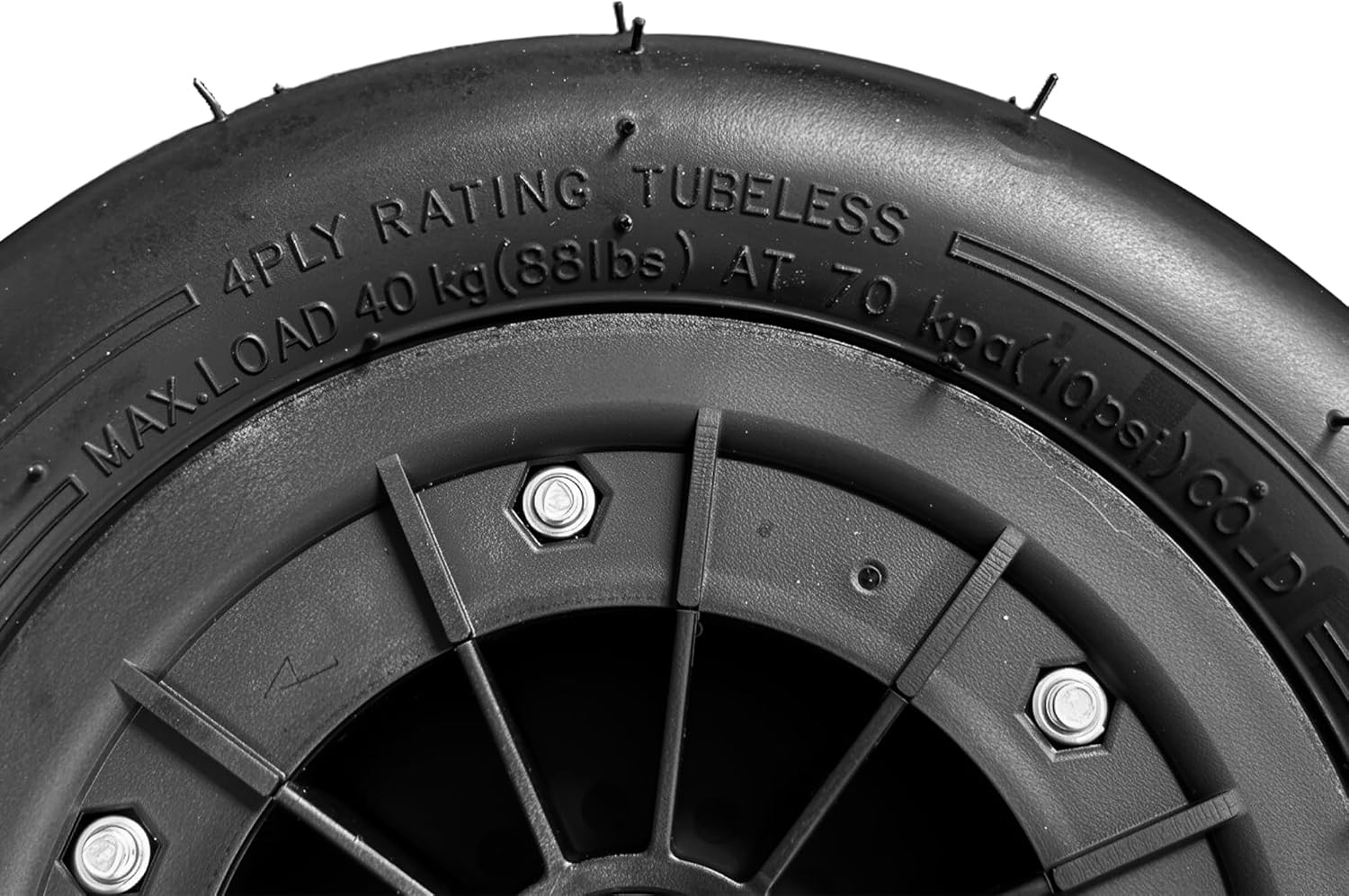 80/60-5 Gokart Front Wheel Fit for Ninebot Go Kart Kit/Kit2/GoKart Pro/Pro2, Karting Front Wheel Assembly Replacements