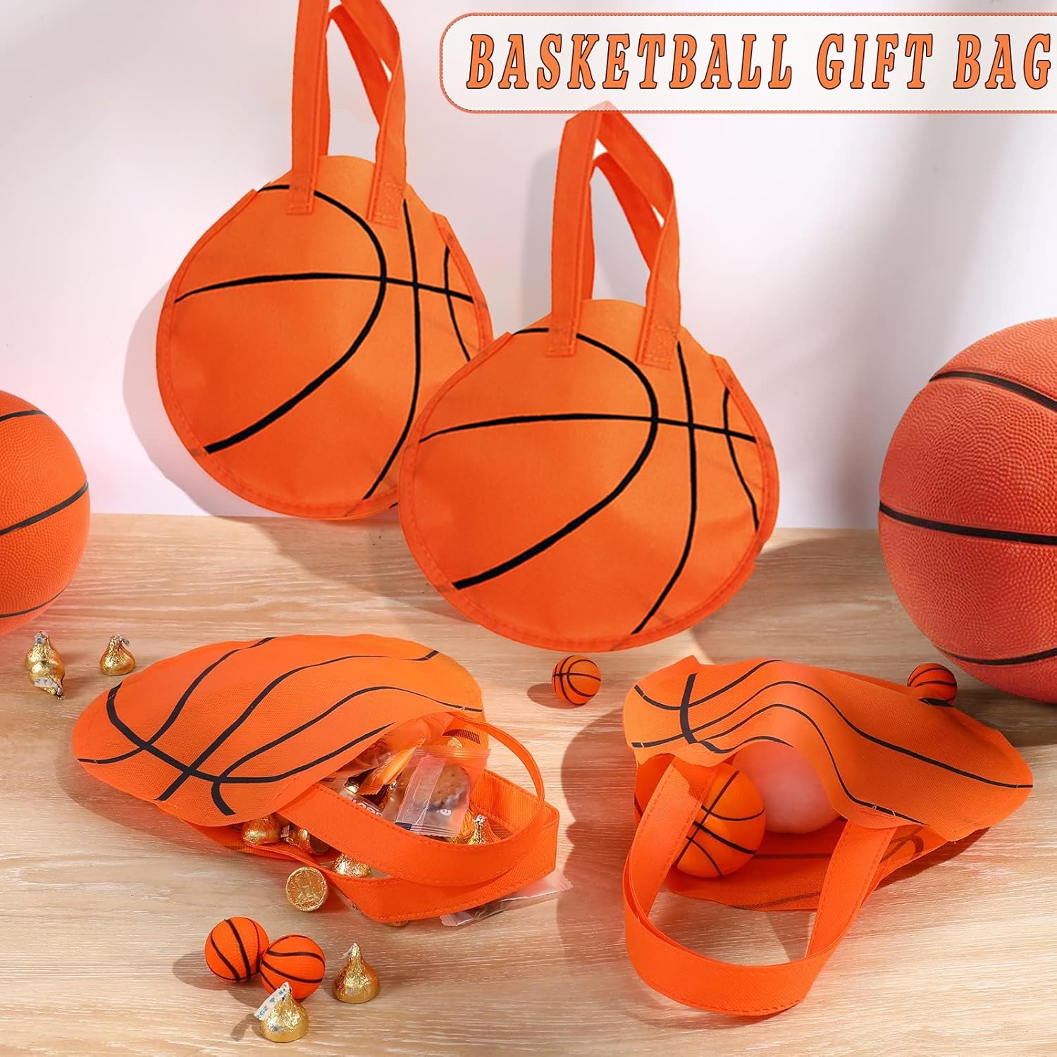 121 Pcs Basketball Party Favors, Basketball Party Supplies Include Basketball Shooting Sets, Basketball Gift Bags, Basketball Whistles, Other Products for Basketball Party Decorations - Image 6
