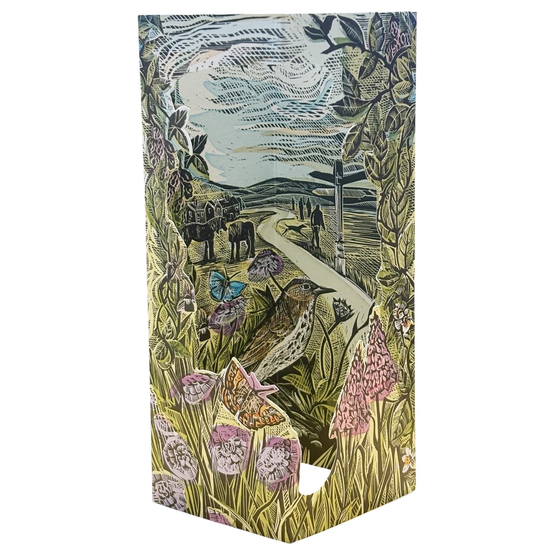 The Common' by Artist Angela Harding 3D Greeting Card with Envelope - Exquisite Die-cut Design