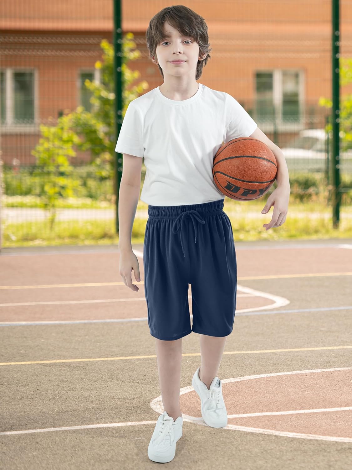Resinta Boys Shorts Toddler Boy Shorts Athletic Quick Dry Kids Basketball Soccer Gym Shorts with Pockets Elastic Waist