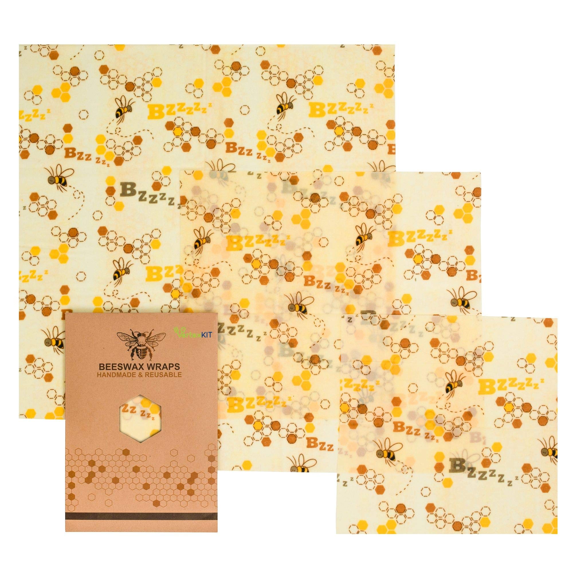 Papel de cera de abeja lavable que soluciona el desorden y gasto en film transparente