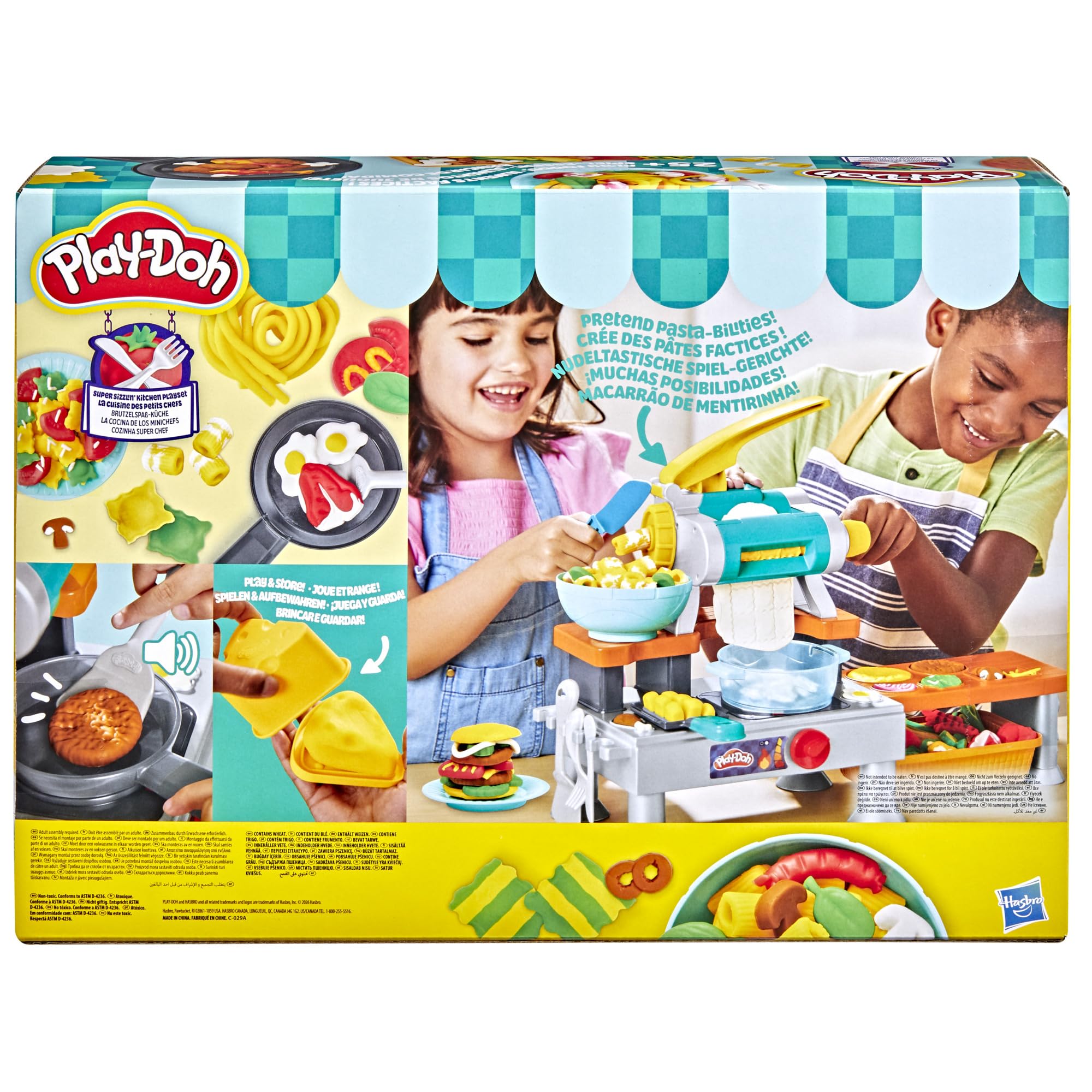 Play-Doh, La Cocina de los Minichefs, Sonidos de Cocina de Juguete realistas, Más de 25 Alimentos de Juguete Que Crear, Manualidades Infantiles, A Partir de 3 años