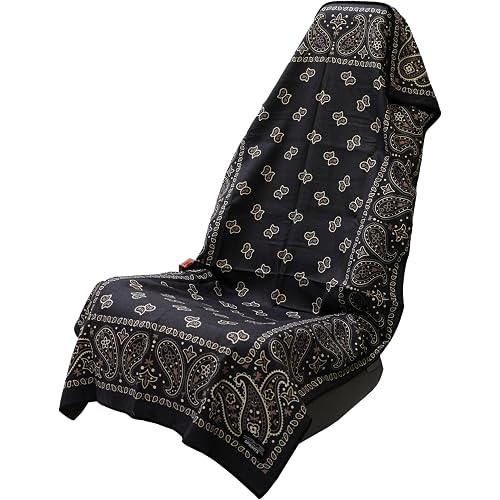 Sprints Athletic Running Towel, Full-Sized, Car Seat Cover - Performance Microfiber (Paisley Probs)