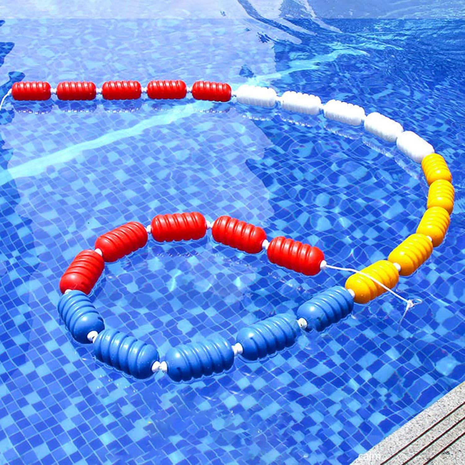 Swimming Pool Rope Line with Buoy, Polyethylene Floating Safety Lane