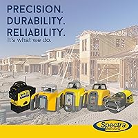Vista 8 de Spectra Precision Receptor láser HR150U con abrazadera de varilla C61 resistente, LED de doble cara, montaje magnético, altura de captura de 1.969