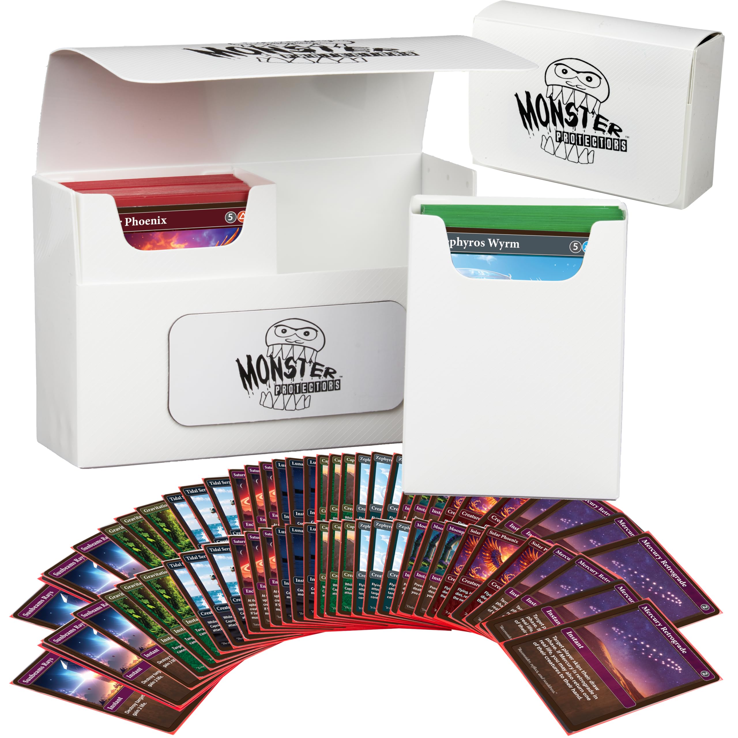 Amazon.com: Monster Protectors Magnetic Double Deck Box- White