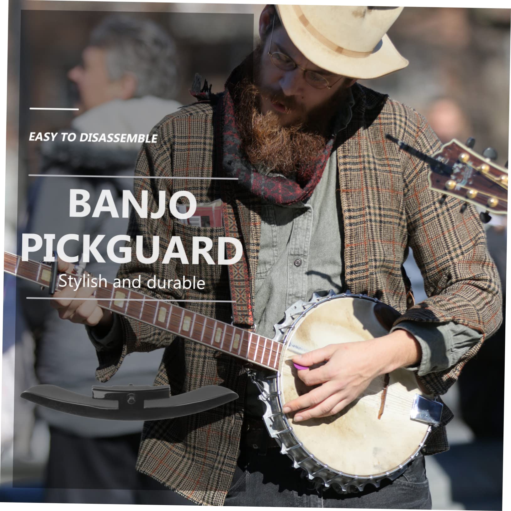 Toddmomy Durable Banjo Guard Armrest Professional Protective Armrest for Banjo Fit Smooth Finish Safe and Instrument Accessory