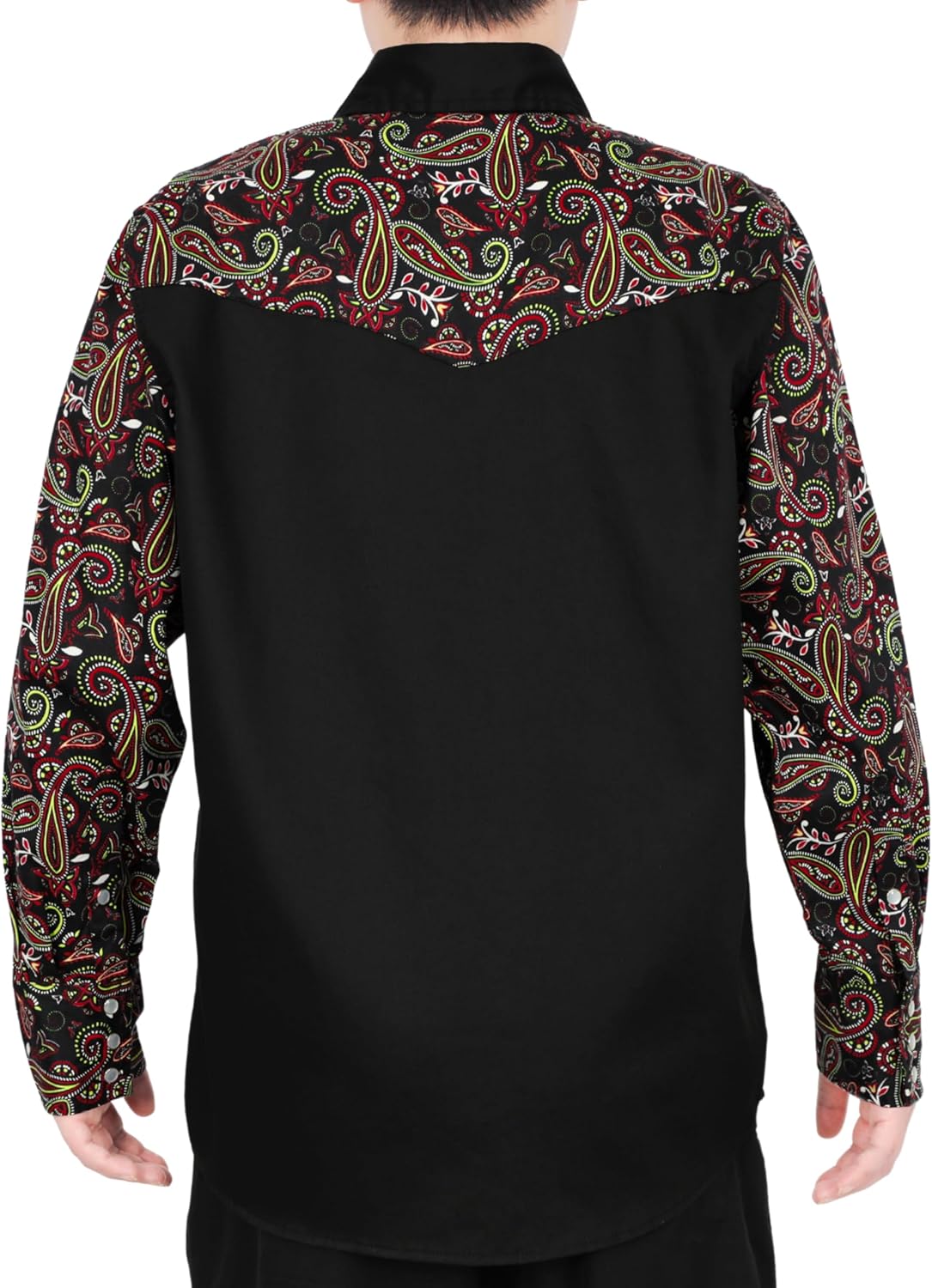 BOCOMAL FR Shirts Pearl Snaps Two Tone Plaid/Solid Flame Resistant Cotton Welding Shirt NFPA 2112 CAT 2 - Image 6