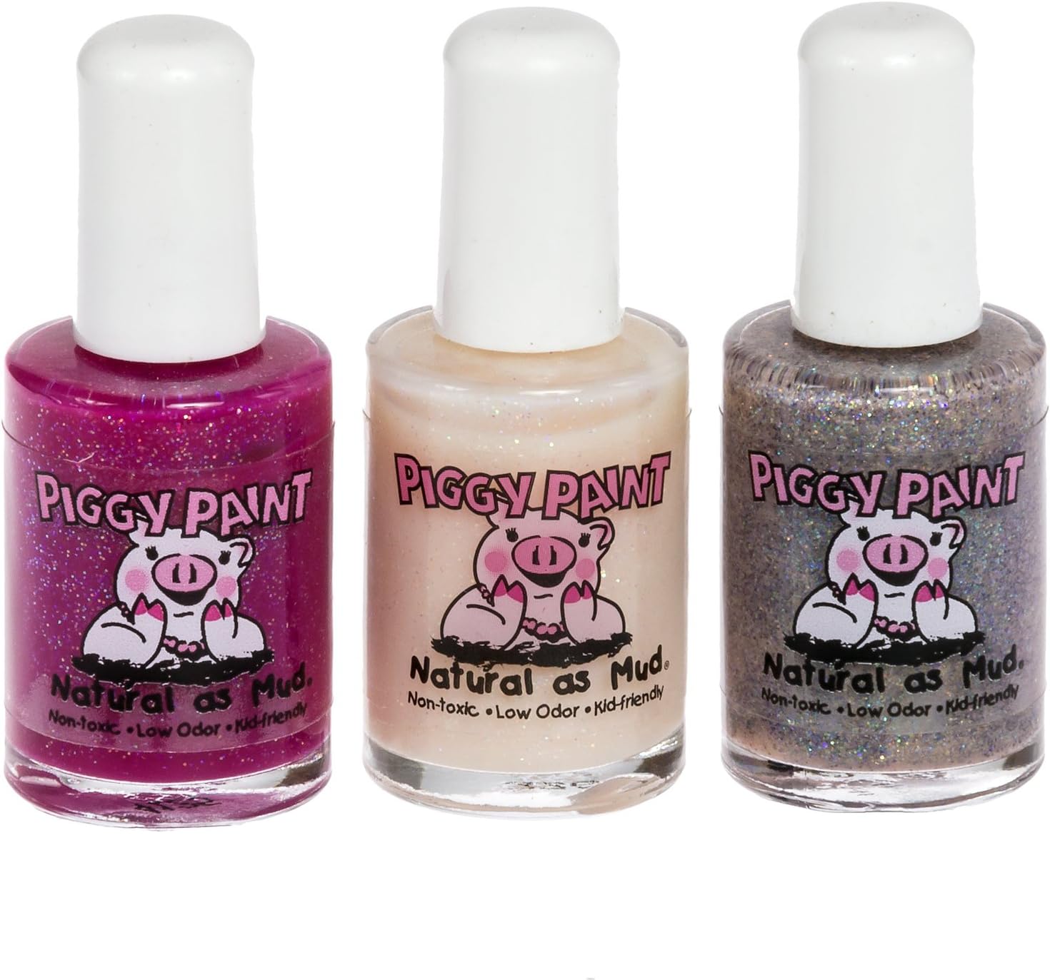 Piggy Paint Girl's 3 Color Nail Polish Gift Set (Dynamite Diva) by