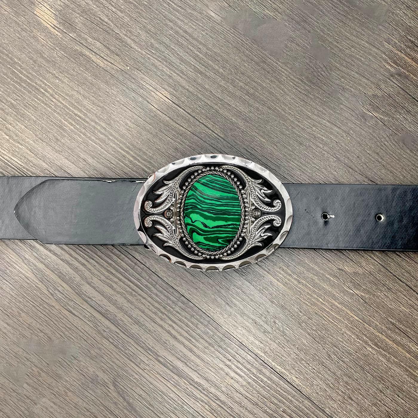 YOQUCOL Vintage American Western Cowboy Turquoise,Stone Belt Buckle for Men - Image 3