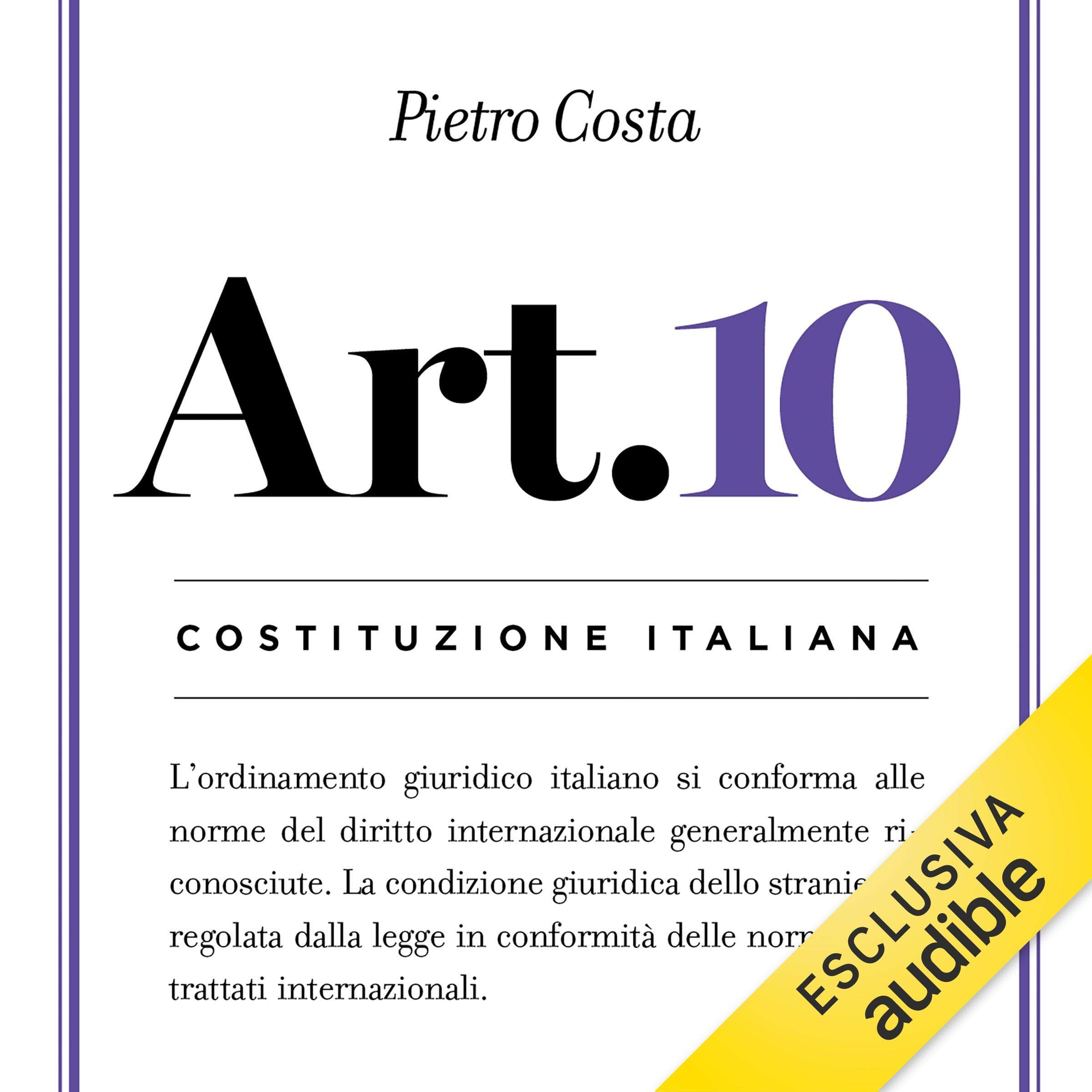 Articolo 10: Costituzione italiana