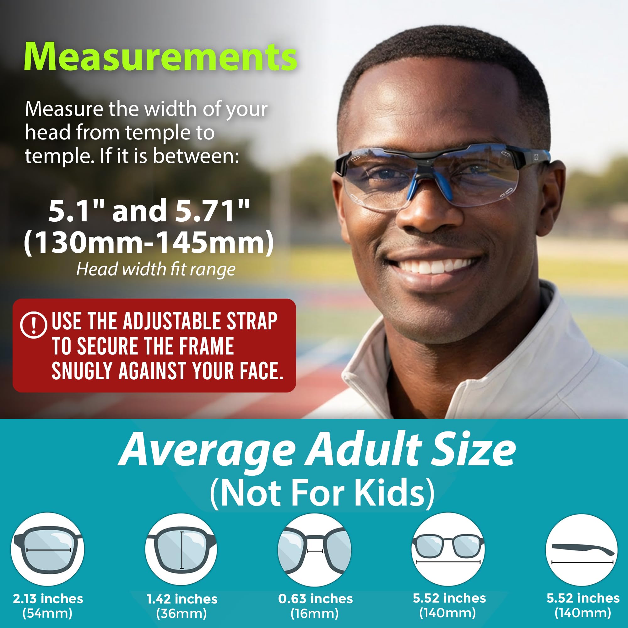 BLUE CUT Gafas de protección deportiva, lentes antivaho, gafas de seguridad para baloncesto, pickleball y todos los deportes al aire libre