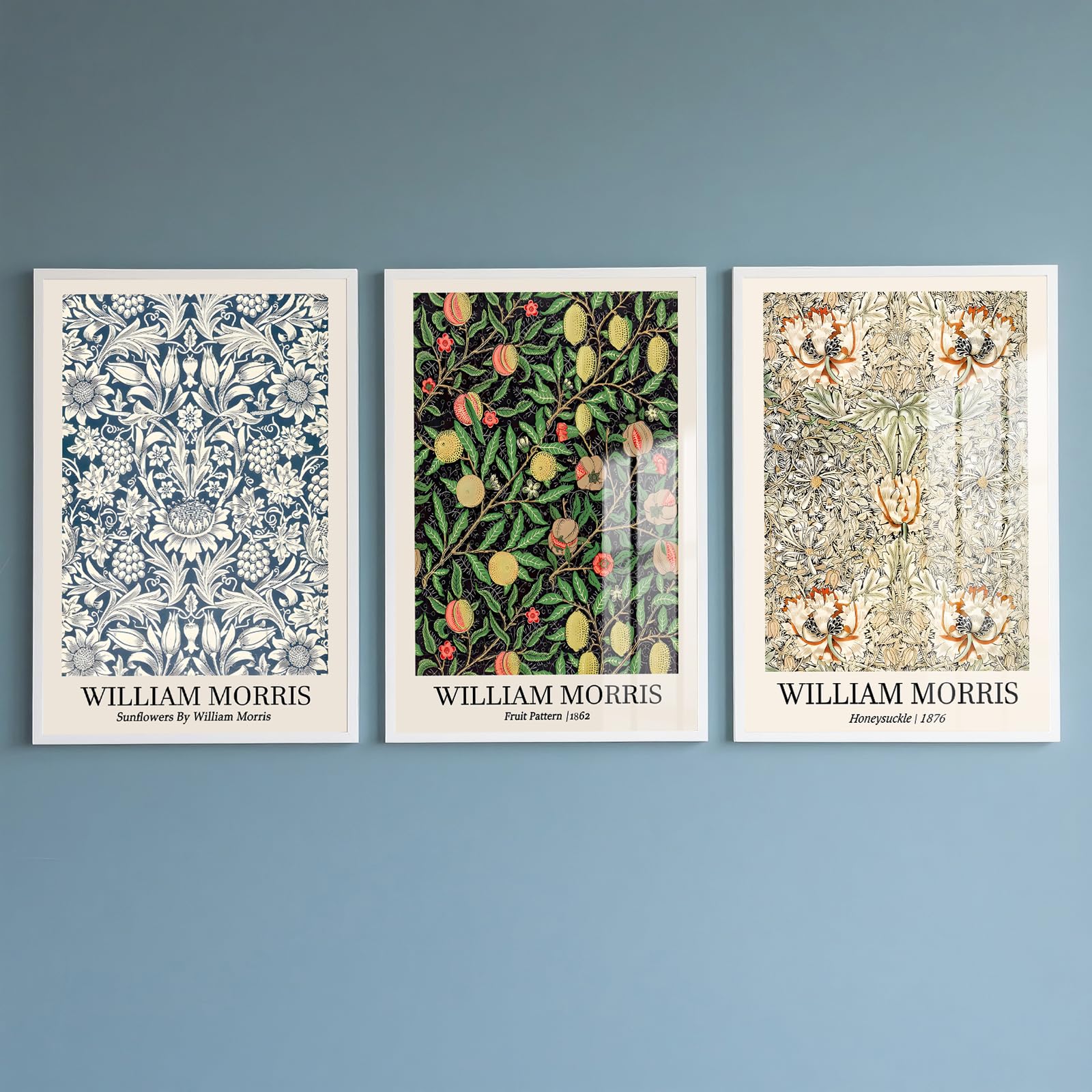 PWAAHDC Sage Green Wall Art Set of 3 - Boho Pictures for Living Room and Bedroom Decor, Modern Canvas Prints posters (Unframed A4) — view 9