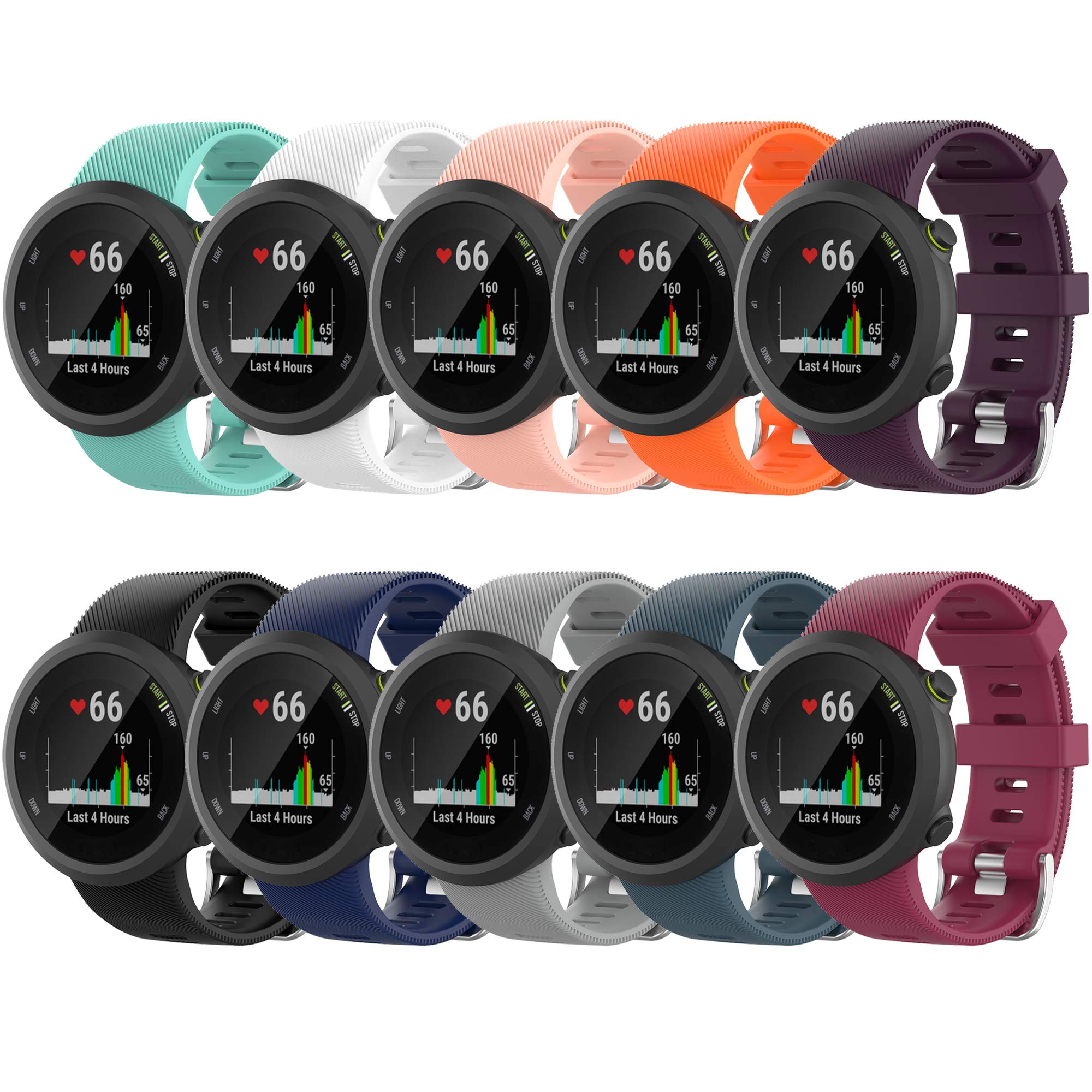 Band For Garmin Forerunner 45 42mm Soft Silicone Replacement Watch