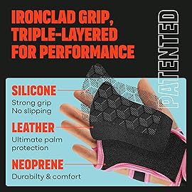 MAVA Open Gym Gloves for Women & Men | Padded Weight Lifting Gloves With Wrist Support | Strong-Grip Fingerless Workout Accessories | Multi-Use, Anti-Sweat (Pink M)