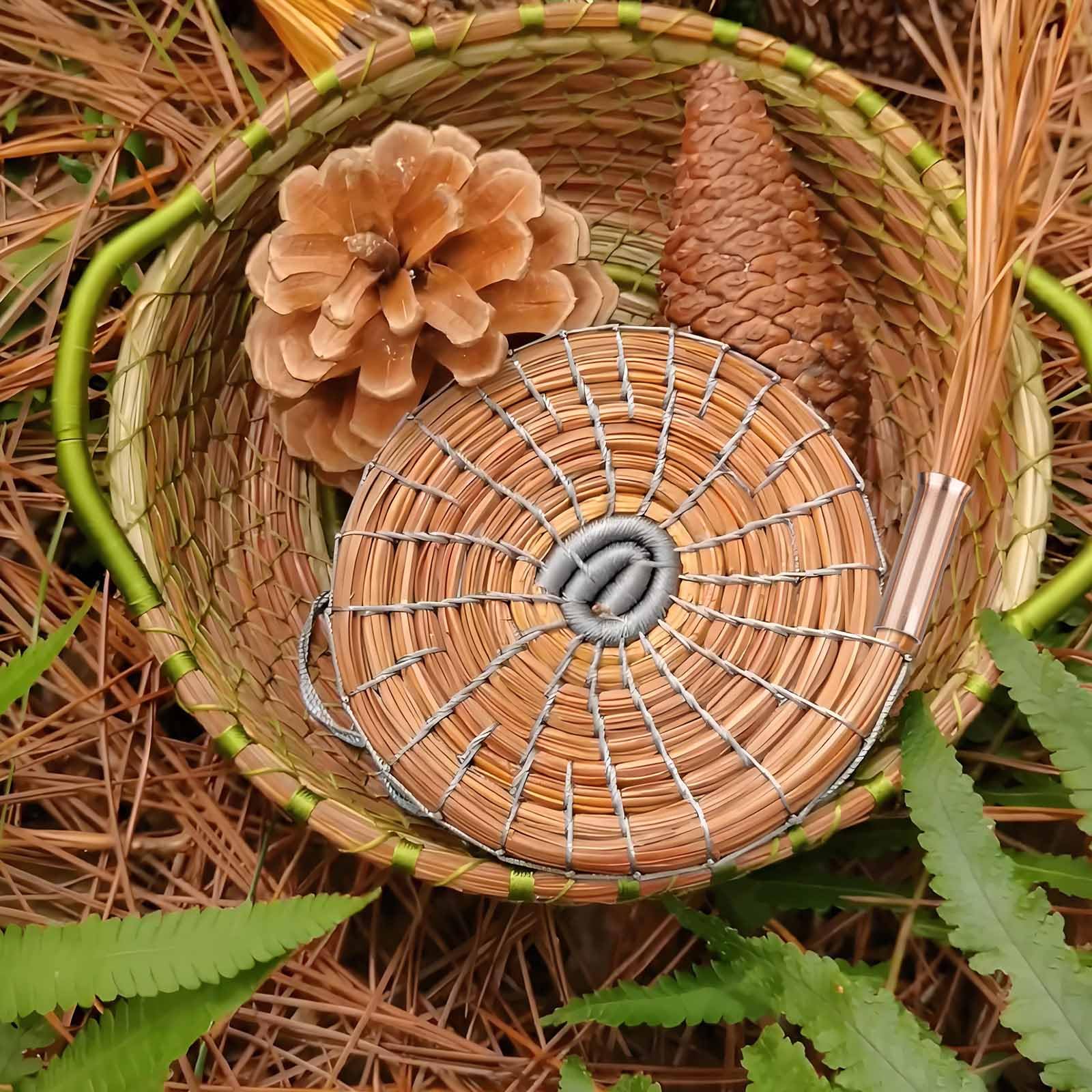 趣味・スポーツ・実用 How to Weave a Pine Needle Basket Weaving Threadless Pine Needle Basket - YouTube