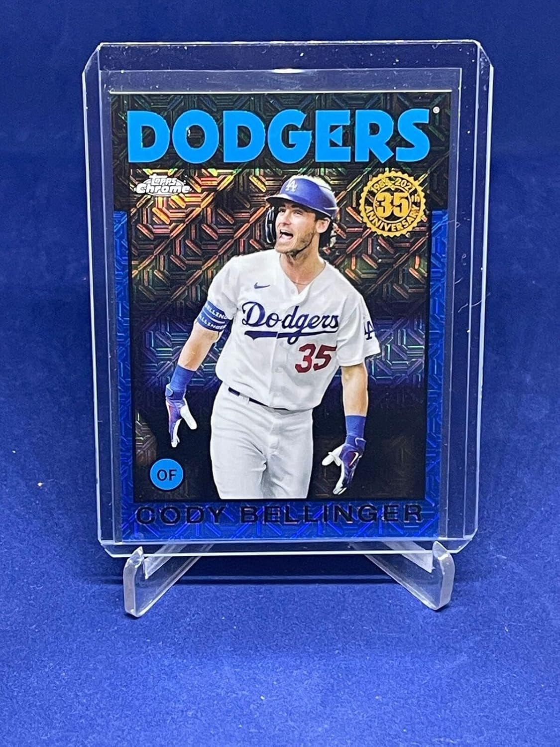 Cody Bellinger 2021 Topps Chrome Silver Pack Mojo Refractor #d 8/150 - Baseball Cards