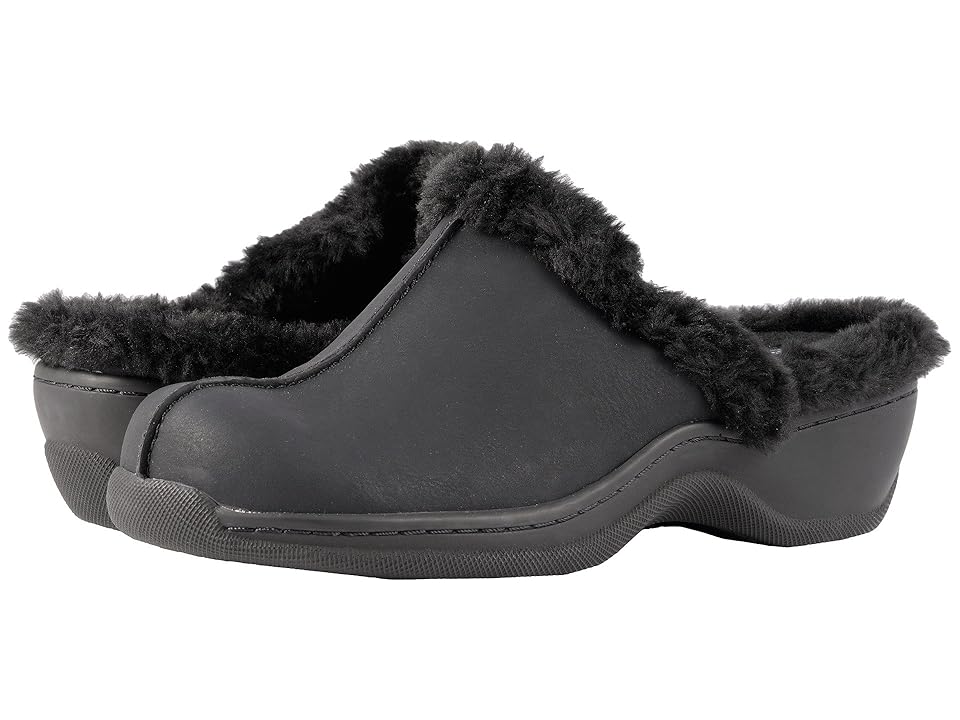 

SoftWalk Abigail (Black Soft Nubuck PU/Faux Fur) Women's Slip on Shoes