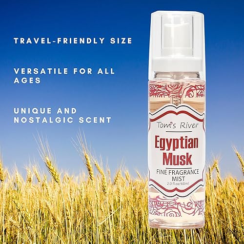 Miniatura 4 de Egyptian Musk - Niebla de fragancia fina, 2 onzas líquidas, spray corporal para mujeres, perfume suave y duradero para hombres y mujeres, para uso