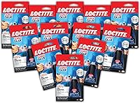 Vista 10 de Loctite Super Glue Ultra Gel Control, transparente, botella de 0.14 onzas líquidas, paquete de 3 – Superpegamento para plástico, madera, metal