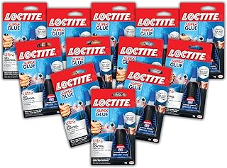 Loctite Super Glue Ultra Gel Control, Clear Superglue for Plastic, Wood, Metal, Crafts, & Repair, Cyanoacrylate Adhesive Instant Glue, Quick Dry - 0.14 fl oz Bottle, Pack of 12