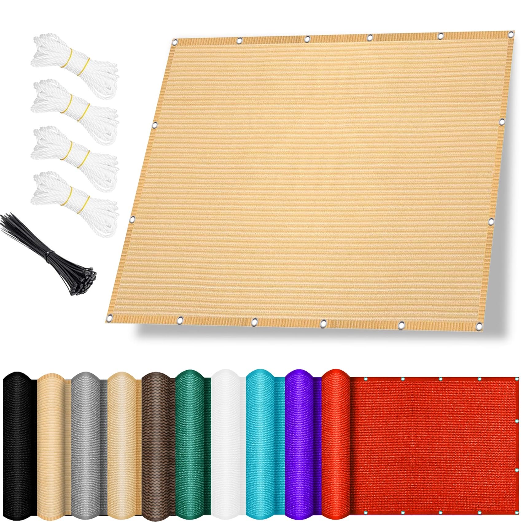 Toldo vela rectangular para crear zonas de sombra en comedores de jardín 1