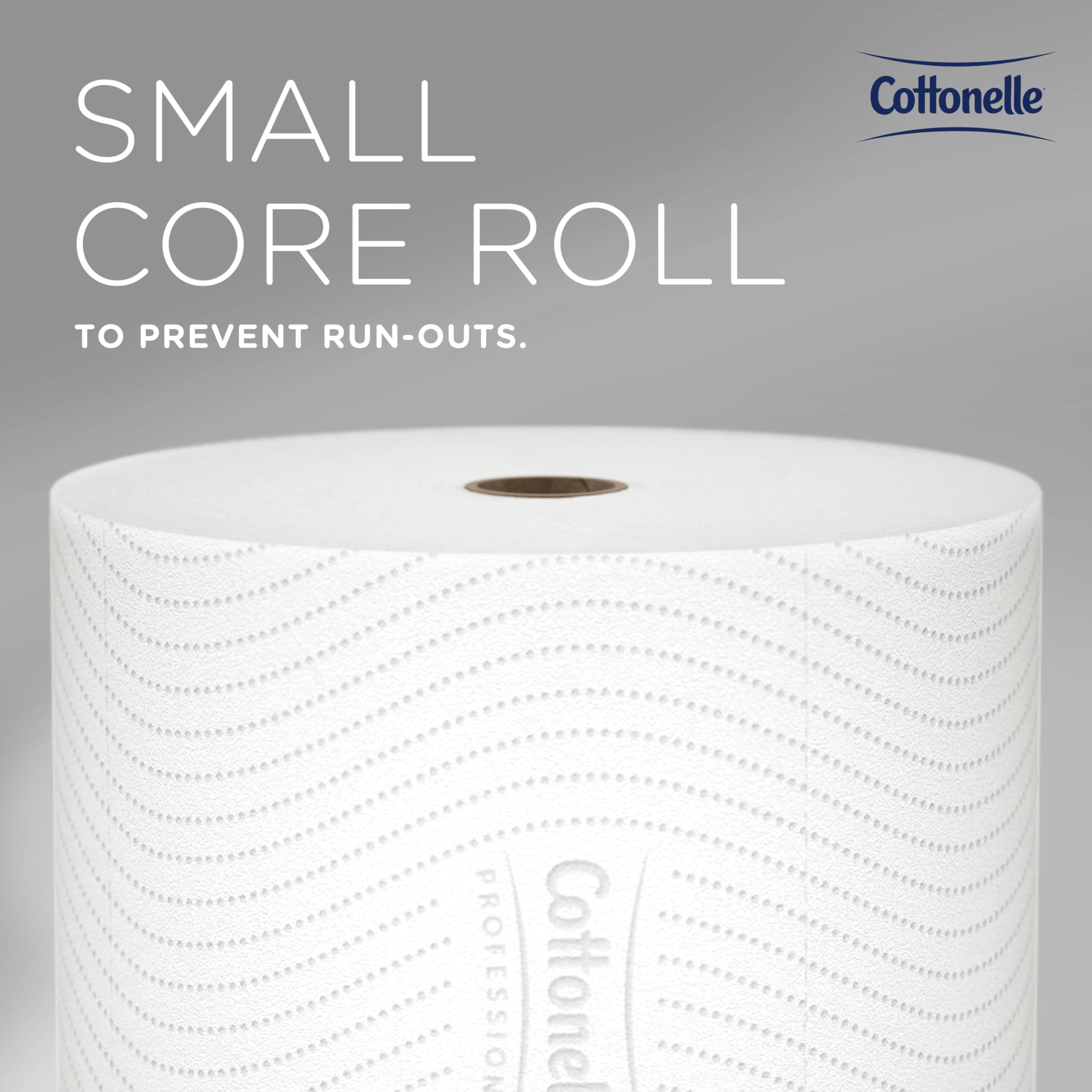 Cottonelle Paper Core - Papel higiénico estándar de alta capacidad (53862), con diseño CleanCare, 2 capas, blanco, 36 rollos/caja, 900 hojas/rollo, 32,400 hojas/caja