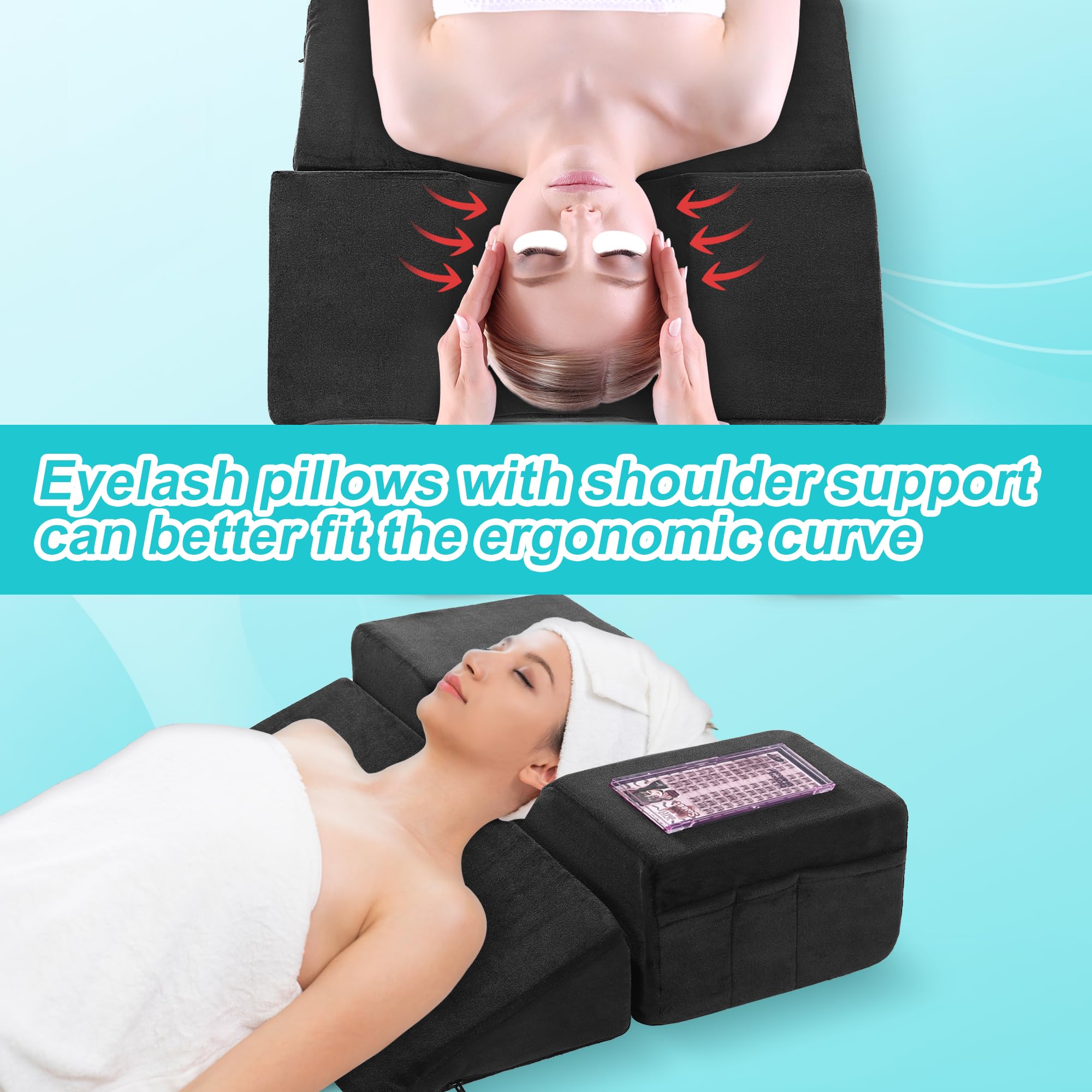 BALAPET Ergonomic Lash Pillow for Eyelash Extensions