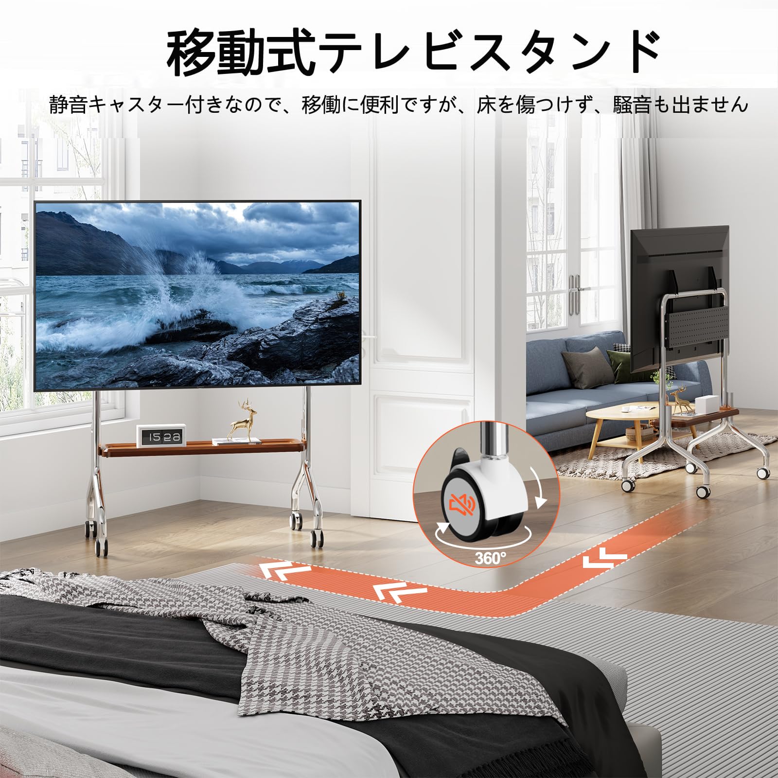 ★未開封品★BeishiTenwaymili 壁寄せテレビスタンド ハイタイプ Amazon.co.jp: BeishiTenwaymili ステンレス製 テレビスタンド