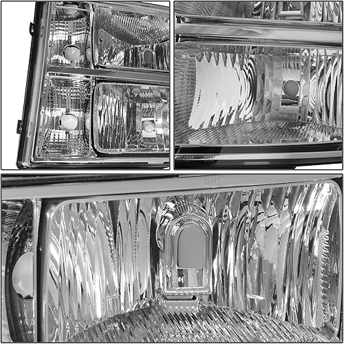 Miniatura 9 de DNA Motoring HL-LED-GMCSIE07-BK-AM Conjunto de faros delanteros (lado del conductor y del pasajero), ámbar negro