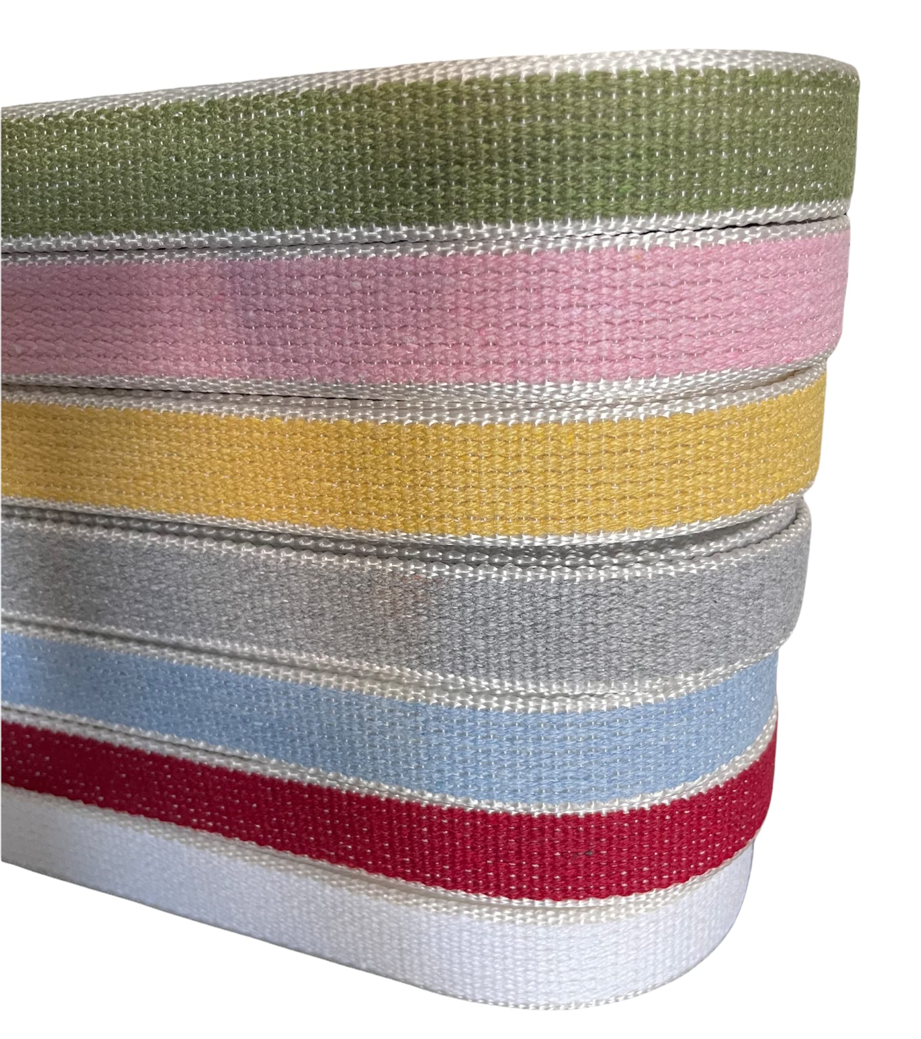 Sangle en coton robuste 22 mm pour store Couleurs assorties pour fenêtres et porte-fenêtre (50 mètres, rose différent)