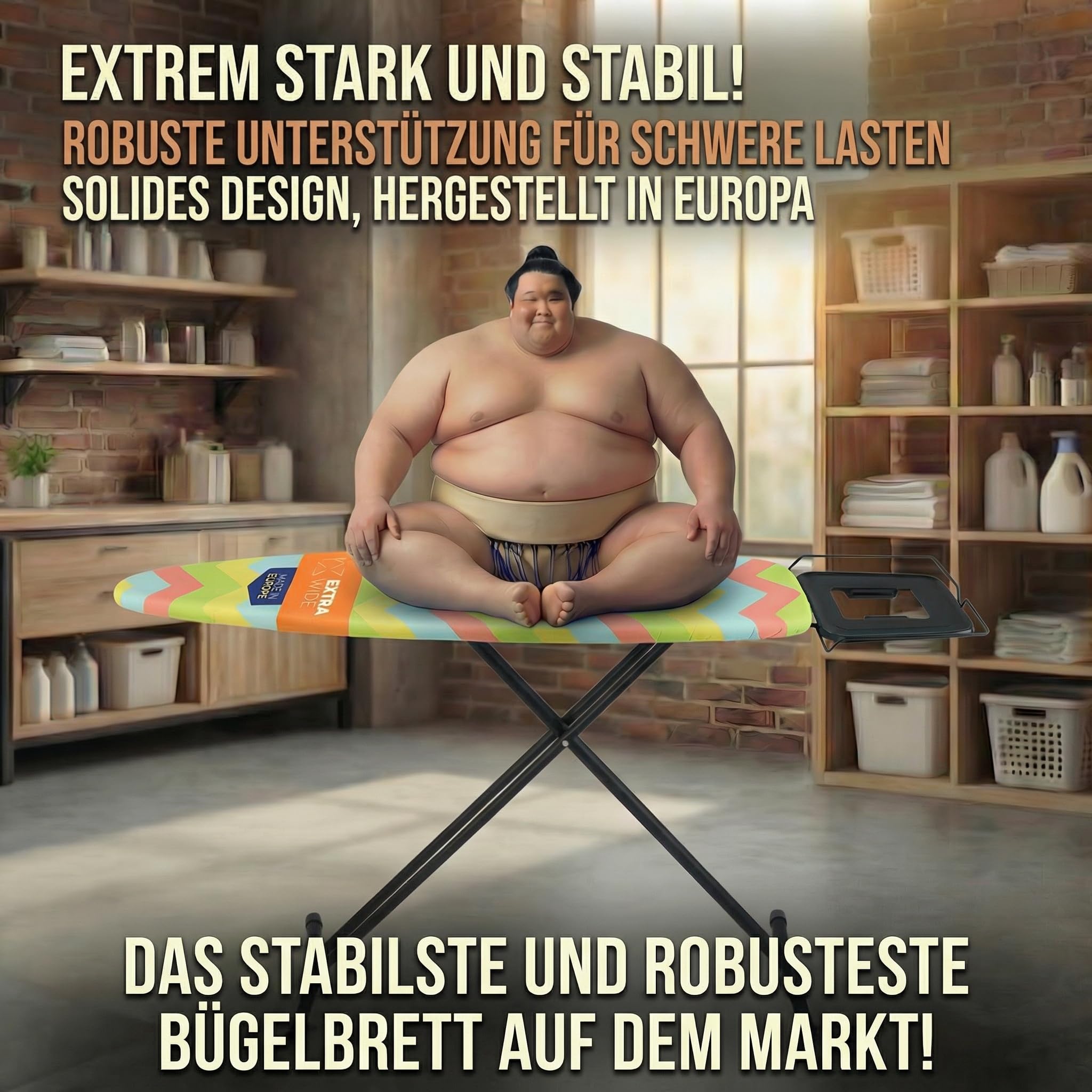 Bügeltisch Dampfbügelstation Bügelbrett klappbares Dampfbügelbrett Stabil Ironing Board - 120x40 cm