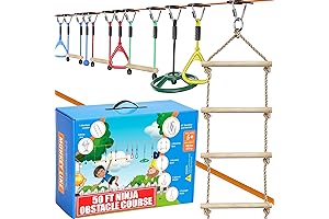 Hyponix Ninja Warrior Obstacle Course for Kids Outside