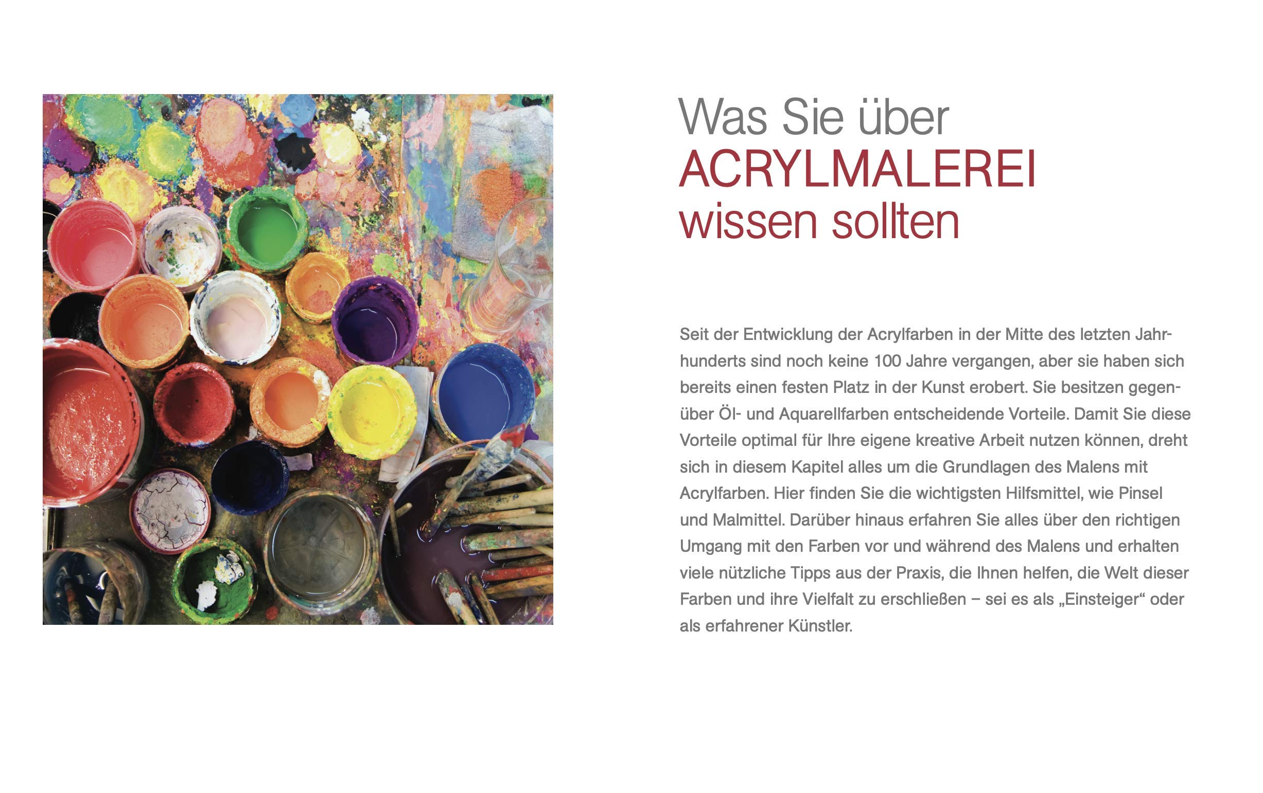 Die Kunst des Malens Acryl: Die große Malschule: praxisnah & gut erklärt