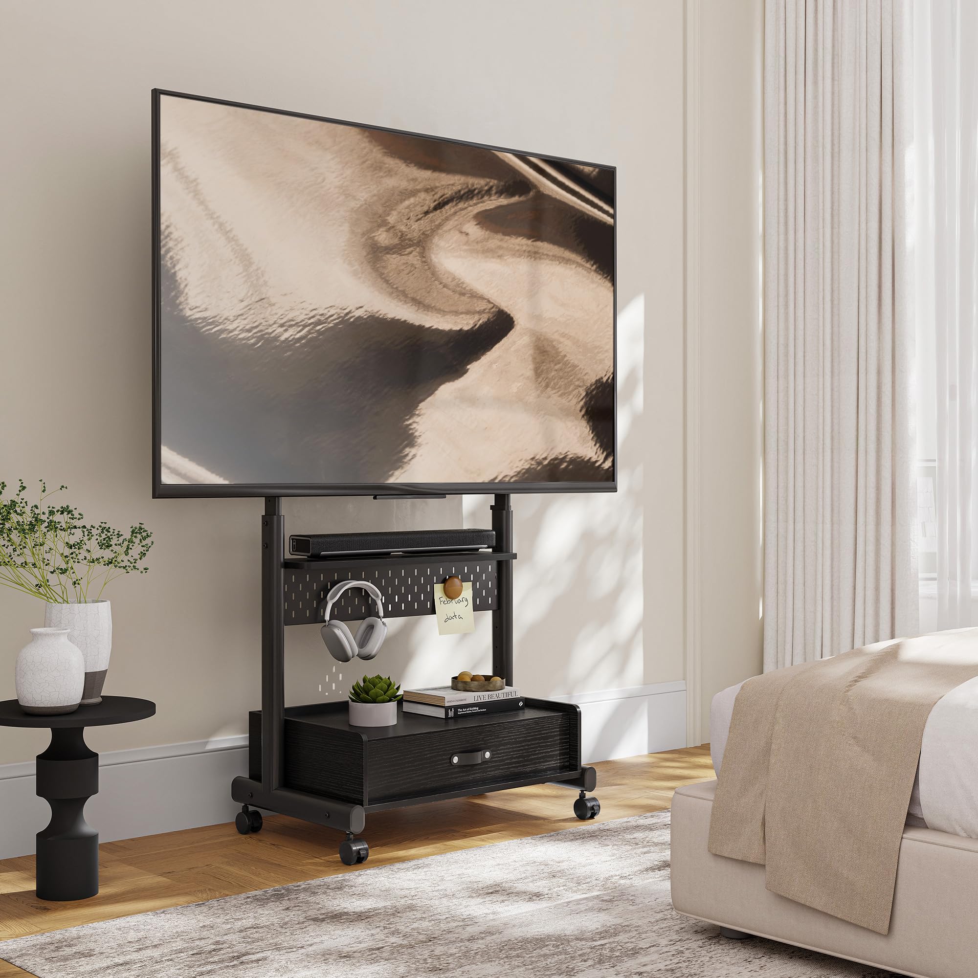 FITUEYES Support TV roulettes, 40-85 Pouces, VESA 600 x 400 mm
