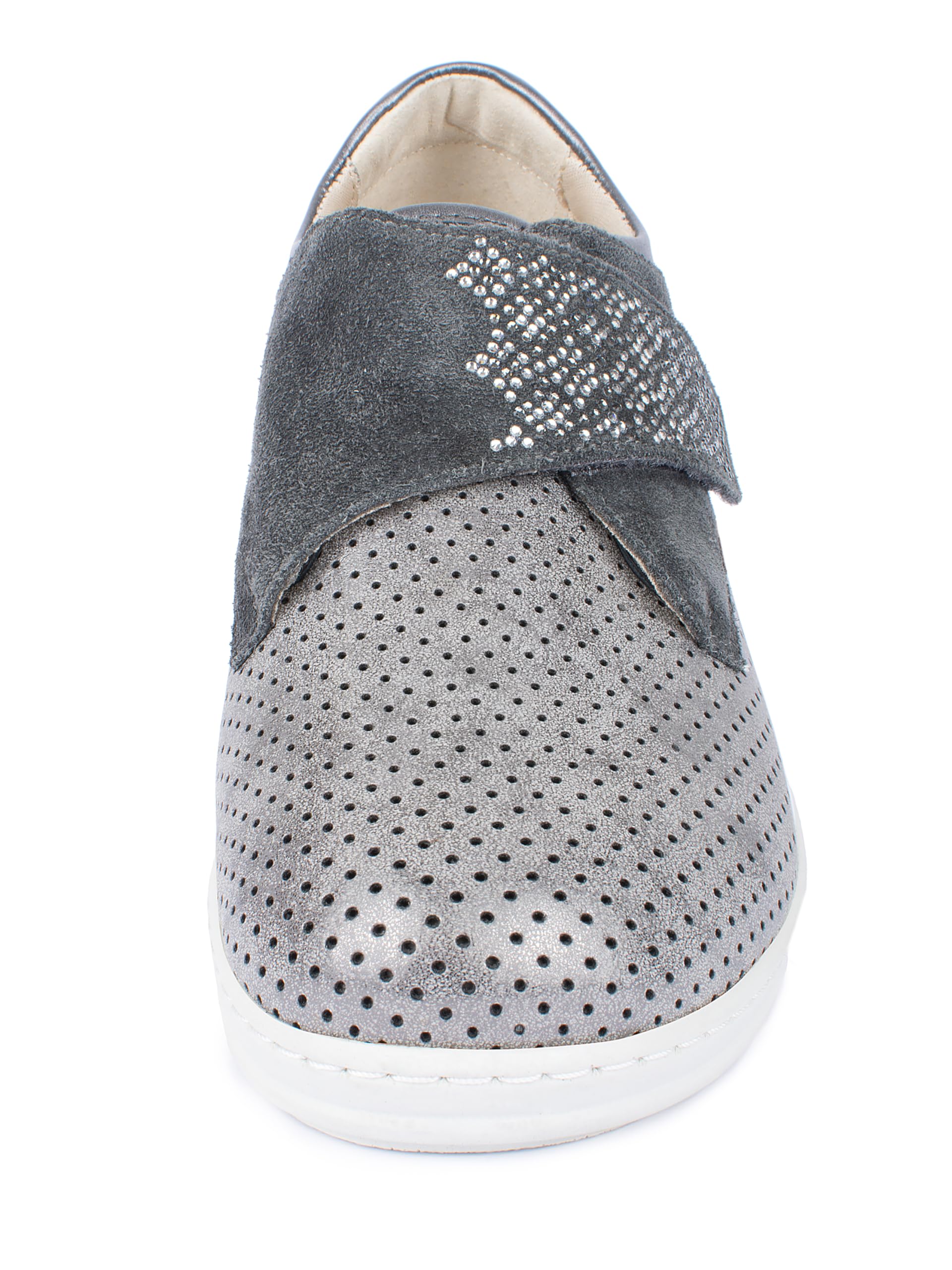 Jürgen Hirsch Zapatillas de piel para mujer Comfort 05, cierre de , plantilla extraíble DryGo