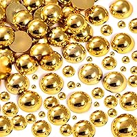 Vista 20 de Dowarm 1000 cuentas de medias perlas con parte trasera plana, parte trasera plana, medias perlas redondas para manualidades, joyería, cuentas Negro