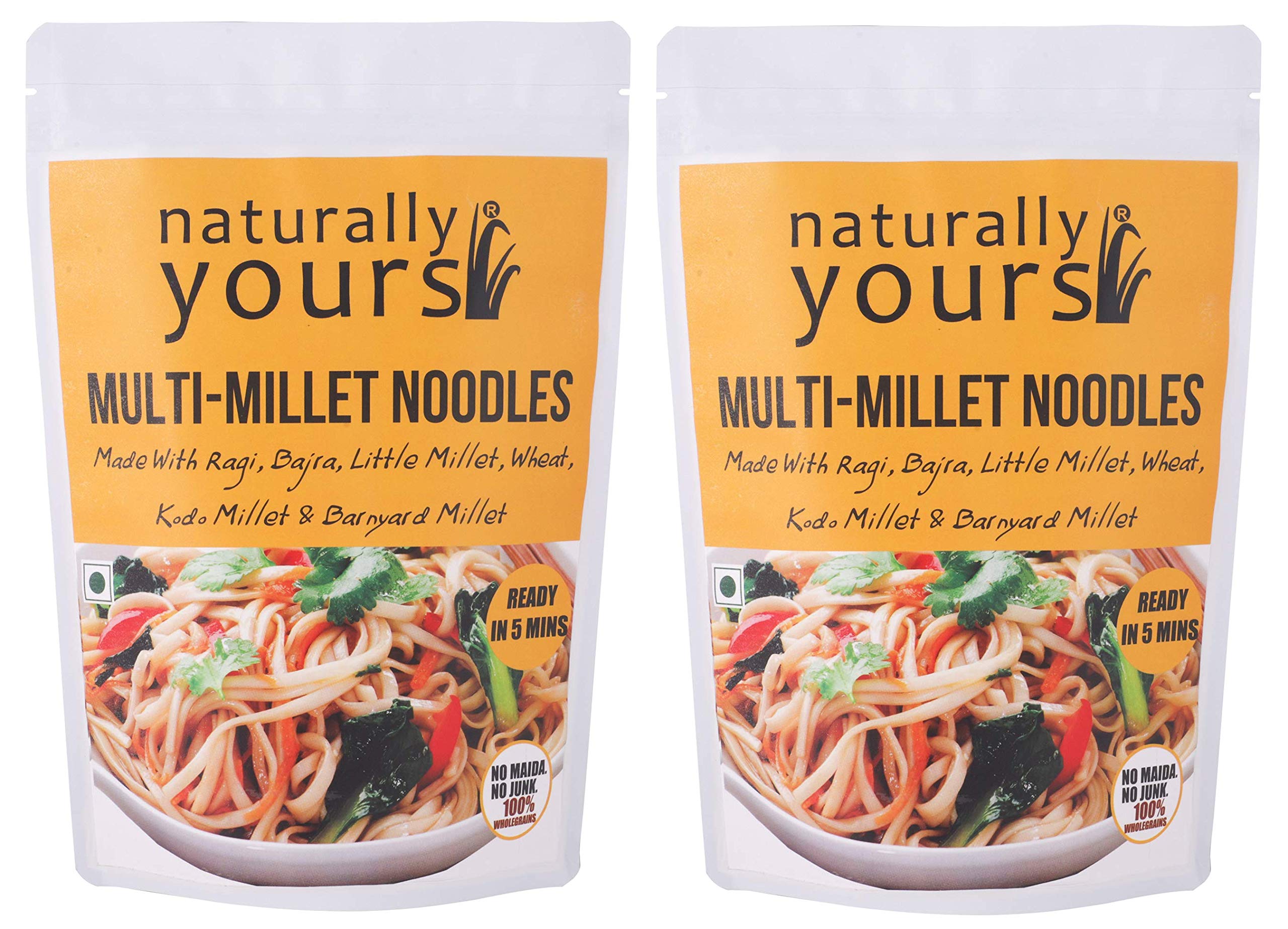 Naturally Yours, Multi-Millet Noodles, includes Tastemaker, No Maida, Preservative Free, Non-Fried, Vegan, 180g Each/Net Weight 360g (Pack of 2) (B09MLSHR3X) Amazon Price History, Amazon Price Tracker