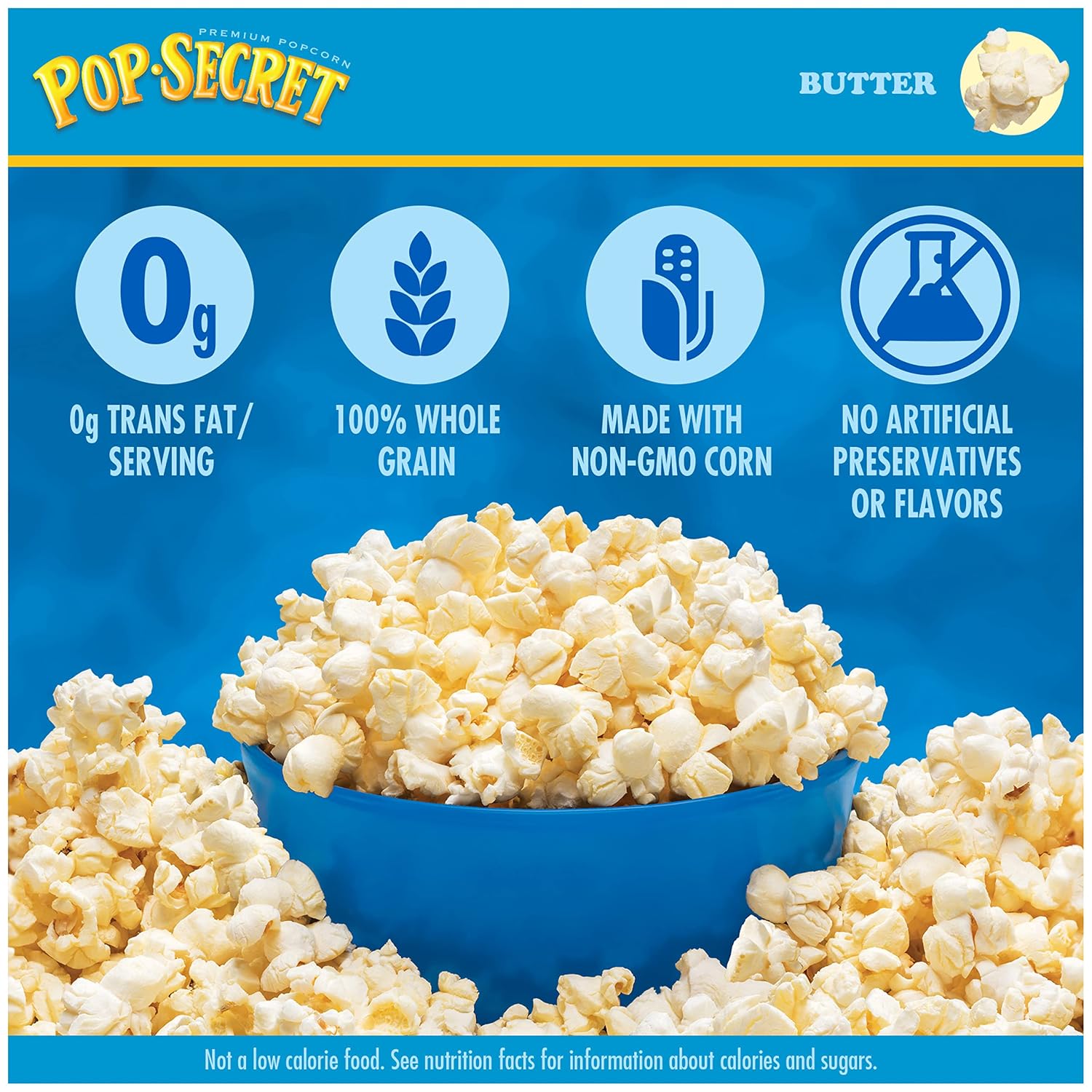 Pop Secret Butter Popcorn, 3.2 Oz, 3 Ct