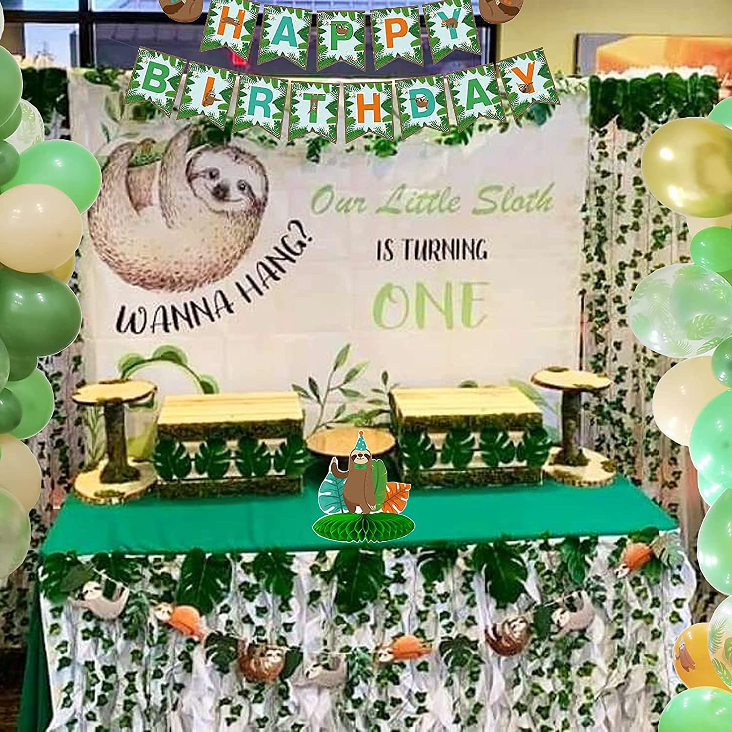 Buy Sloth Party Supplies Set Cute Sloth Party Decorations with Sloth