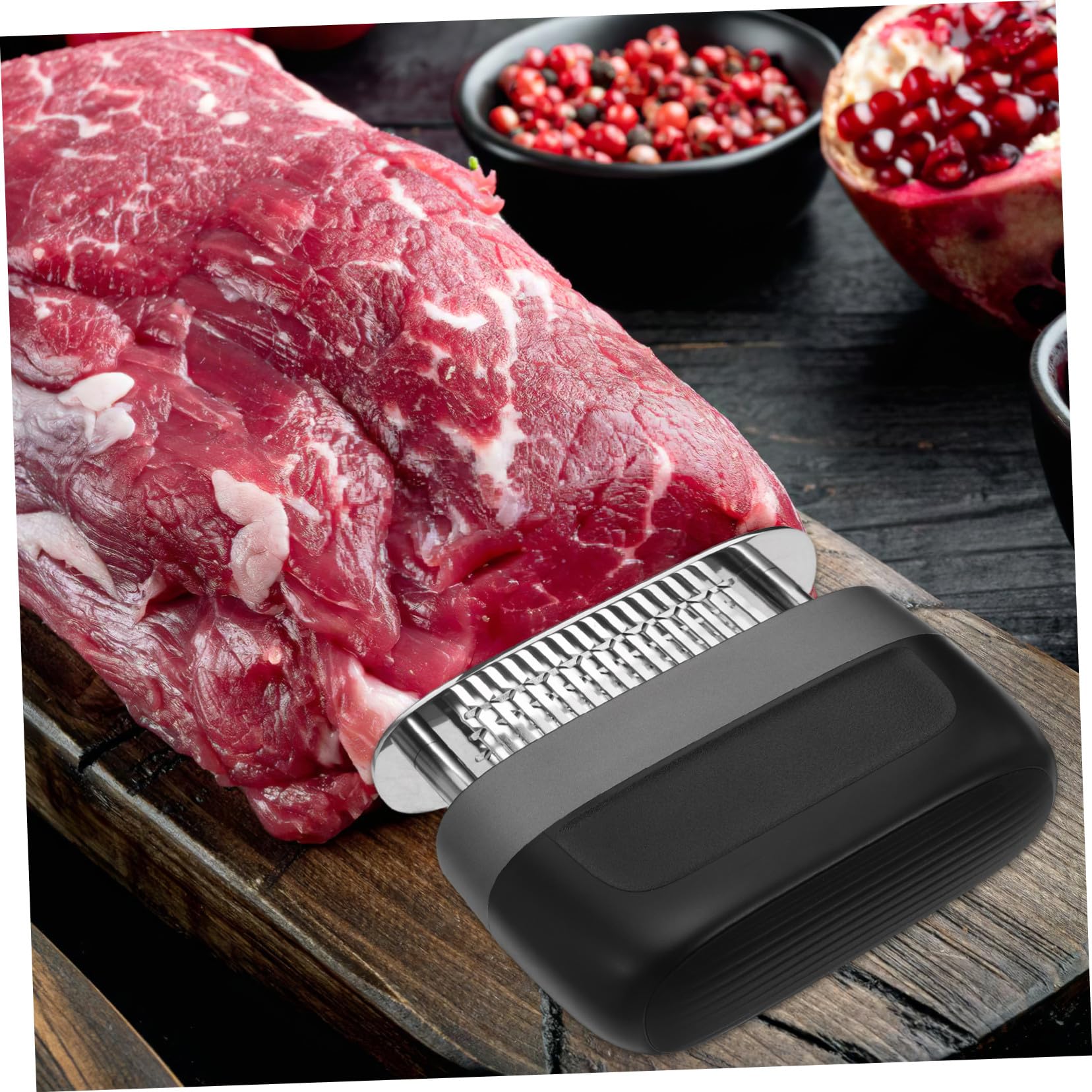 LIFKOME Herramientas para Ablandar Carne Aguja para Ablandar Pollo Dispositivo para Aflojar Carne De Acero Inoxidable