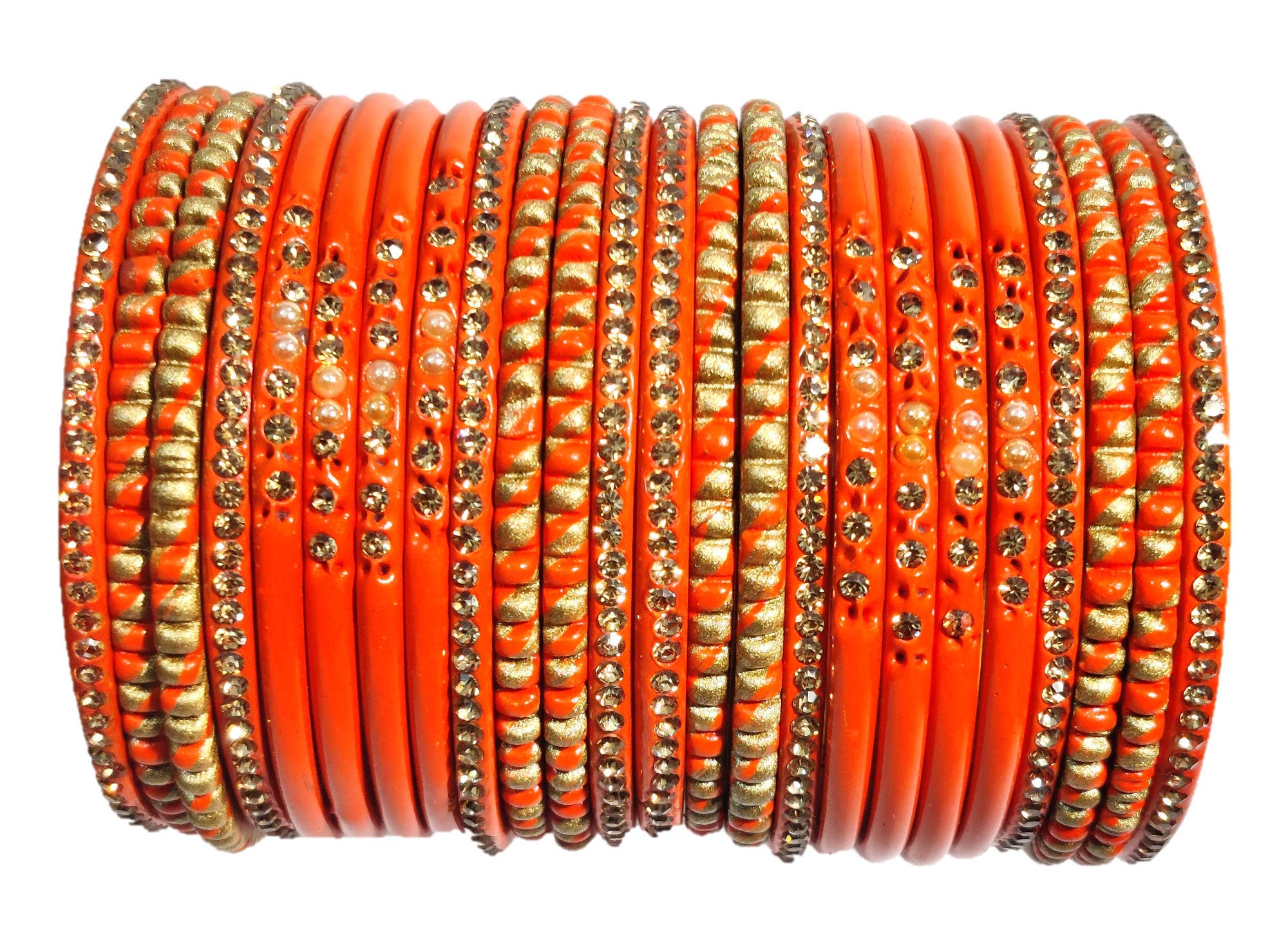 Lah Traditional Bangle for Women And Girls (Orange) (B08XC631YL) Amazon Price History, Amazon Price Tracker
