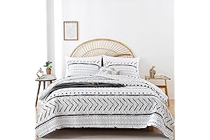 Ethnic Geometric Boho Bedding Set in Queen Size