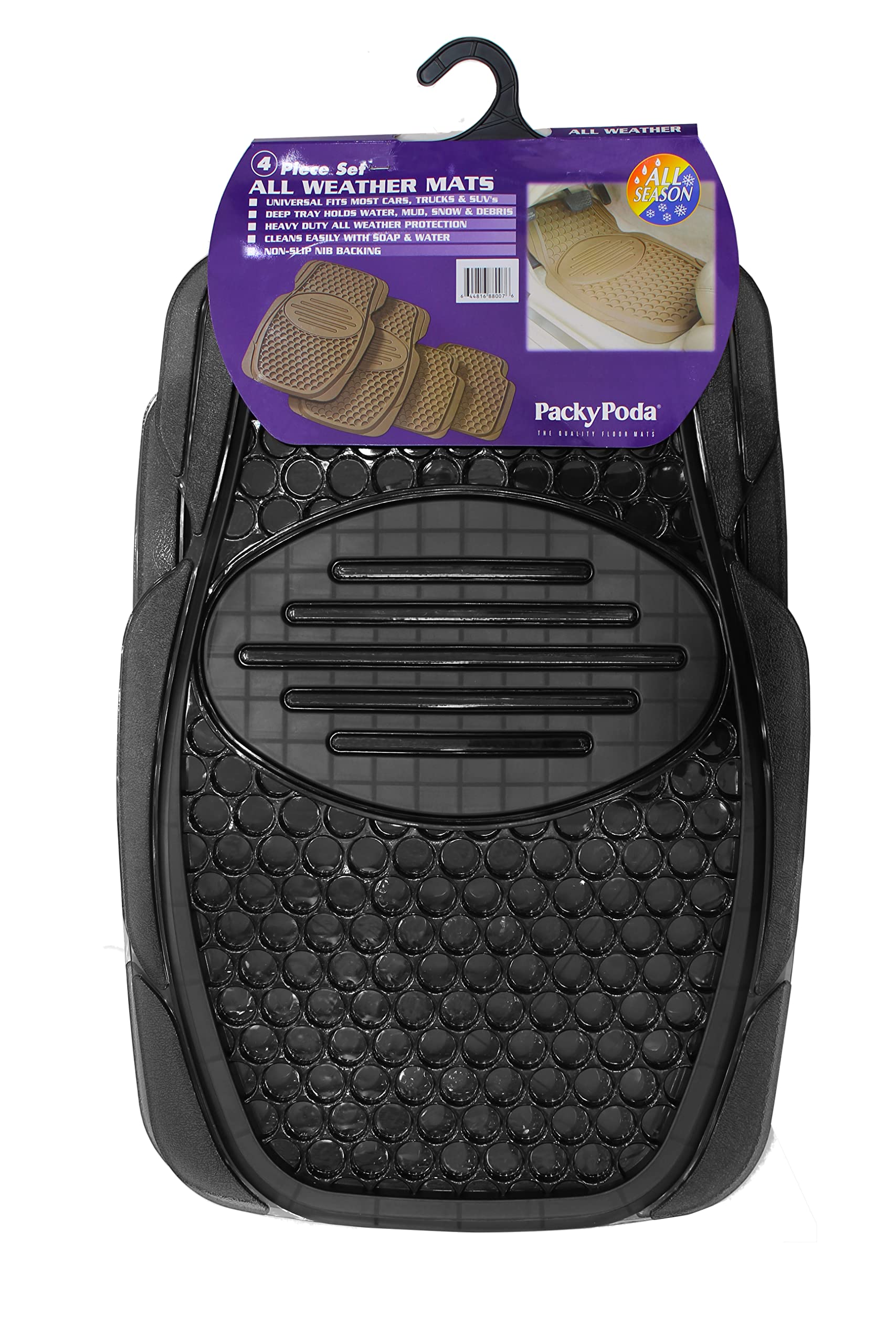 Packy Poda All Weather Car Mat Black