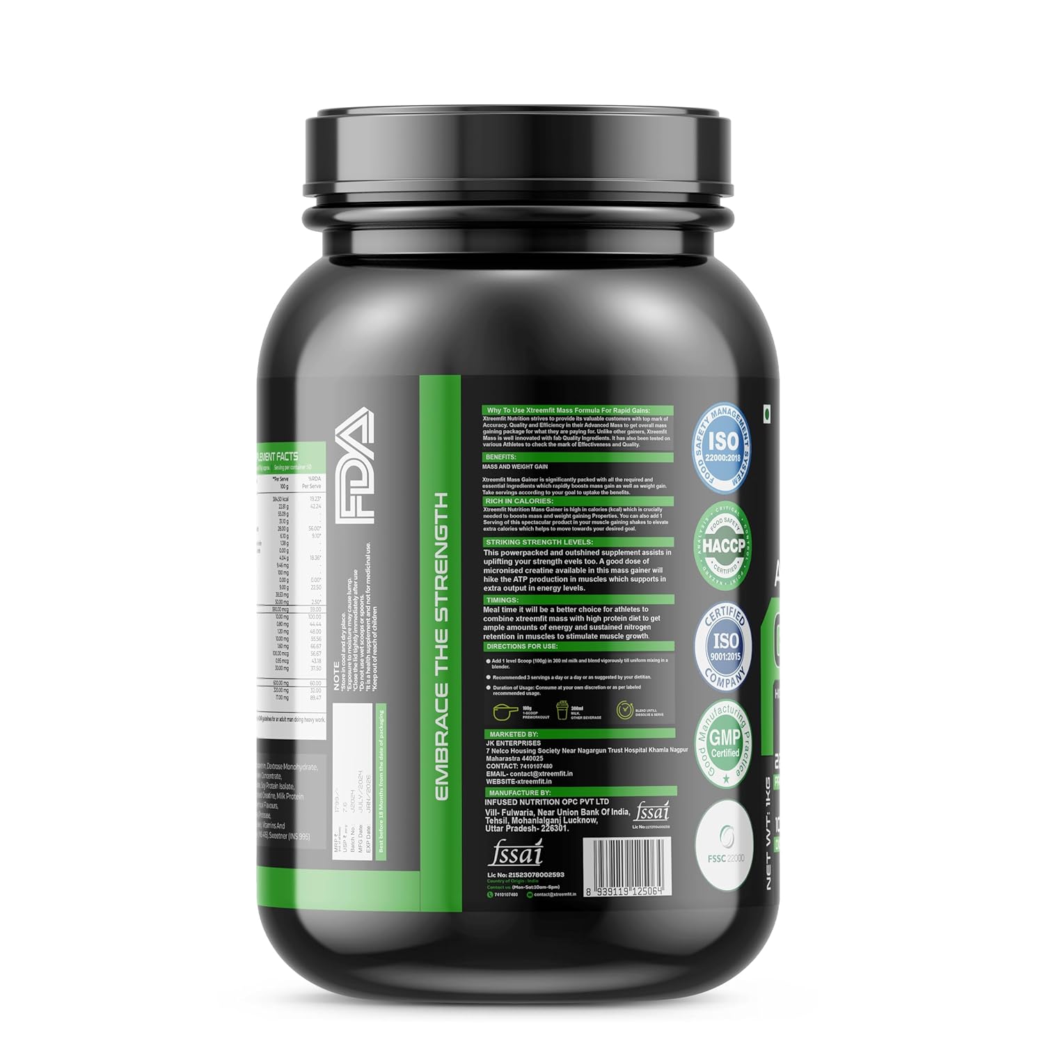 Buy Now Mass Gainer Powder For Men And Women 1Kg (Kesar Kulfi)