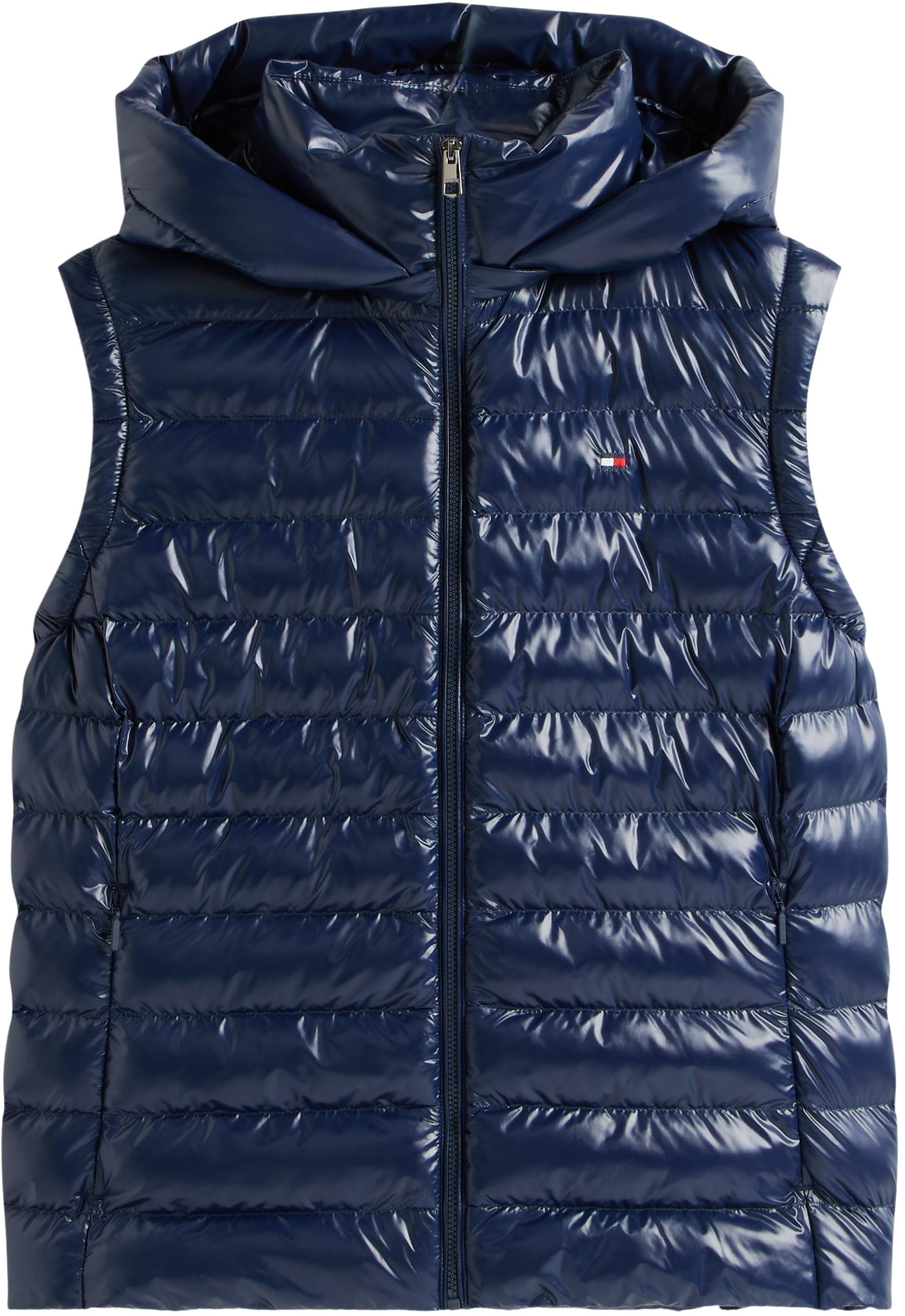 Tommy Hilfiger Donna Gilet Padded Slim con Cappuccio