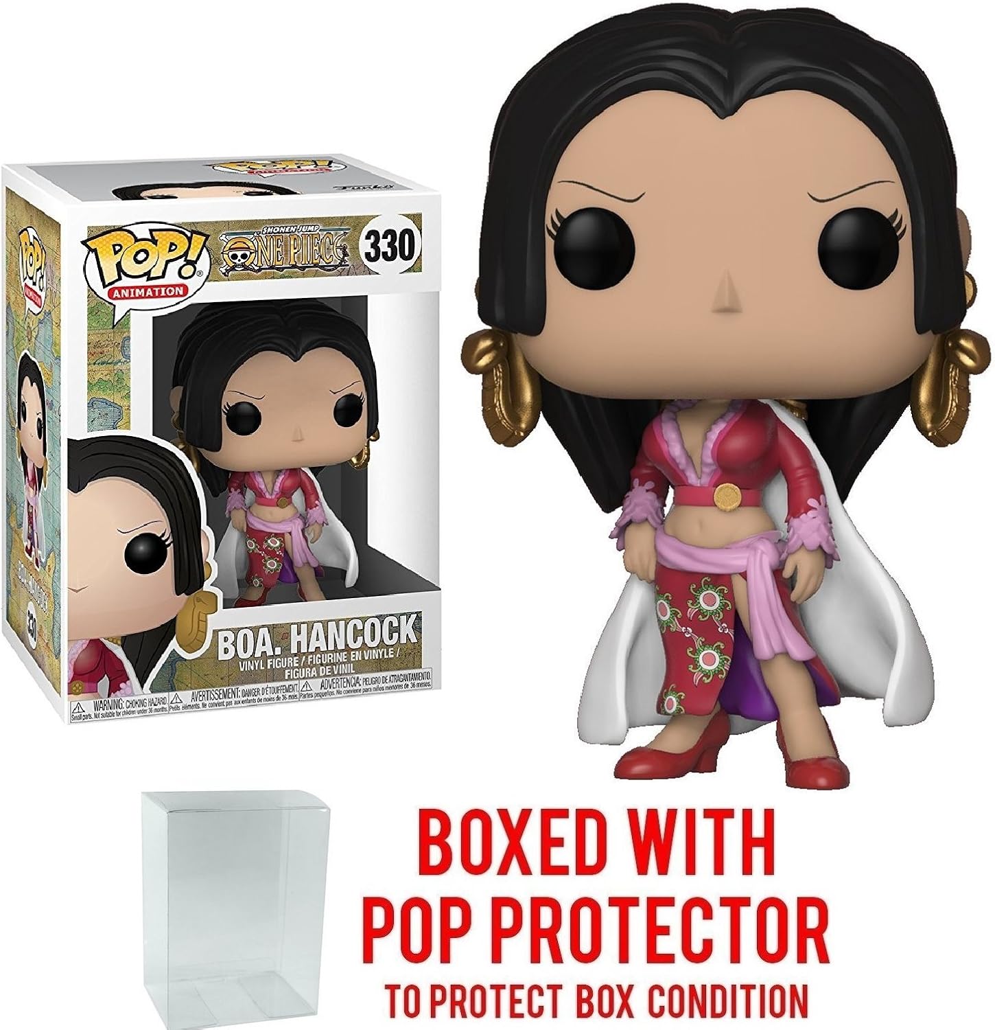 Funko Pop! Anime: One Piece - Boa Hancock Vinyl Figure (Bundled with Pop Box Protector Case)