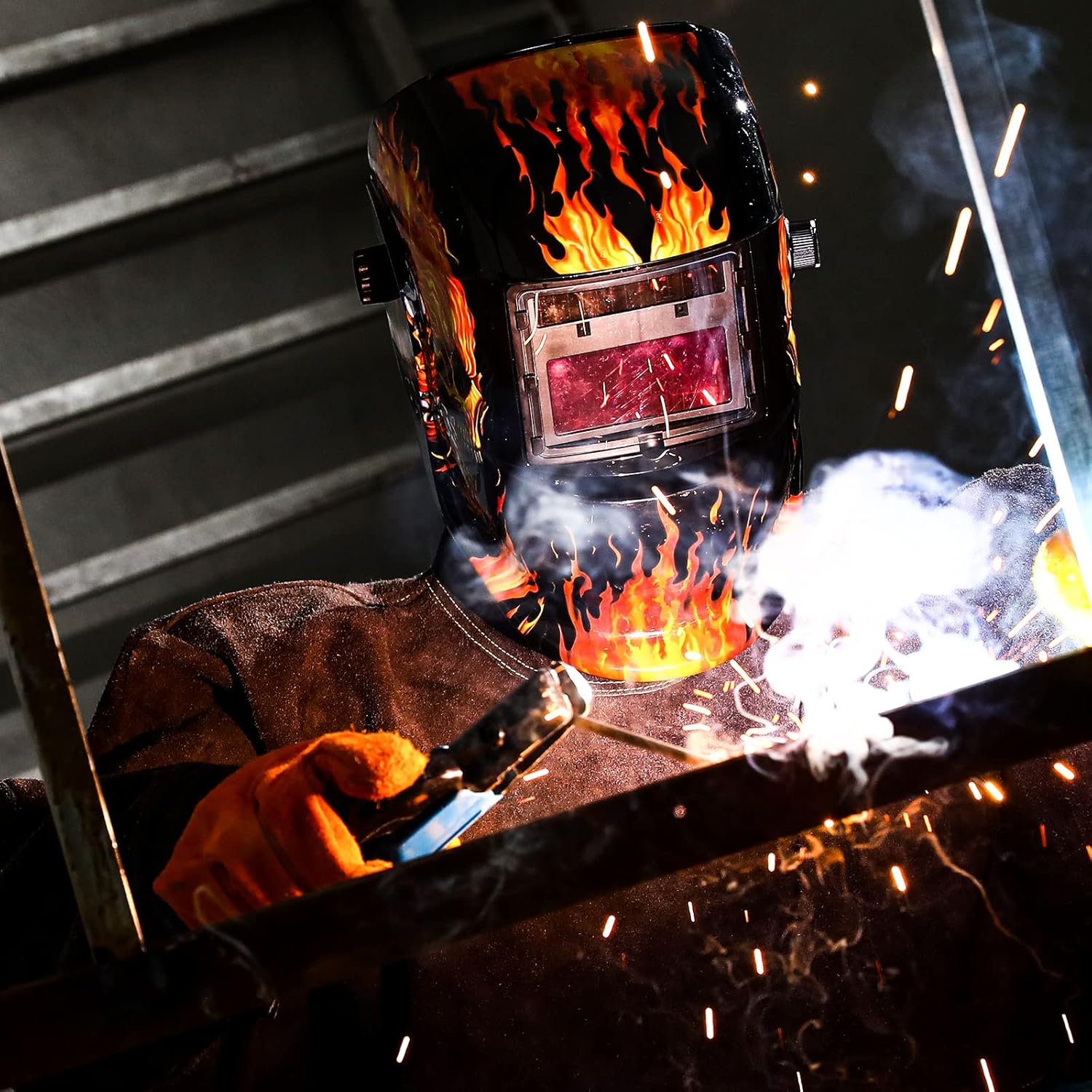 Welding Helmet Auto Darkening: DEKORPO True Color Solar Powered Auto Darkening Welding Welder Mask Hood Helmets