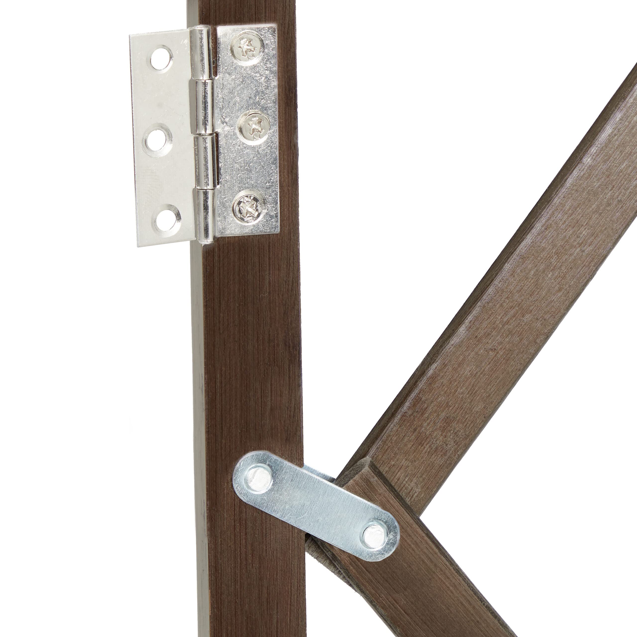 Relaxdays Cancelletto di Sicurezza per Cani, Recinzione Allungabile Fino a 118 cm, Alto 69-82,5 cm, in bambù, Marrone